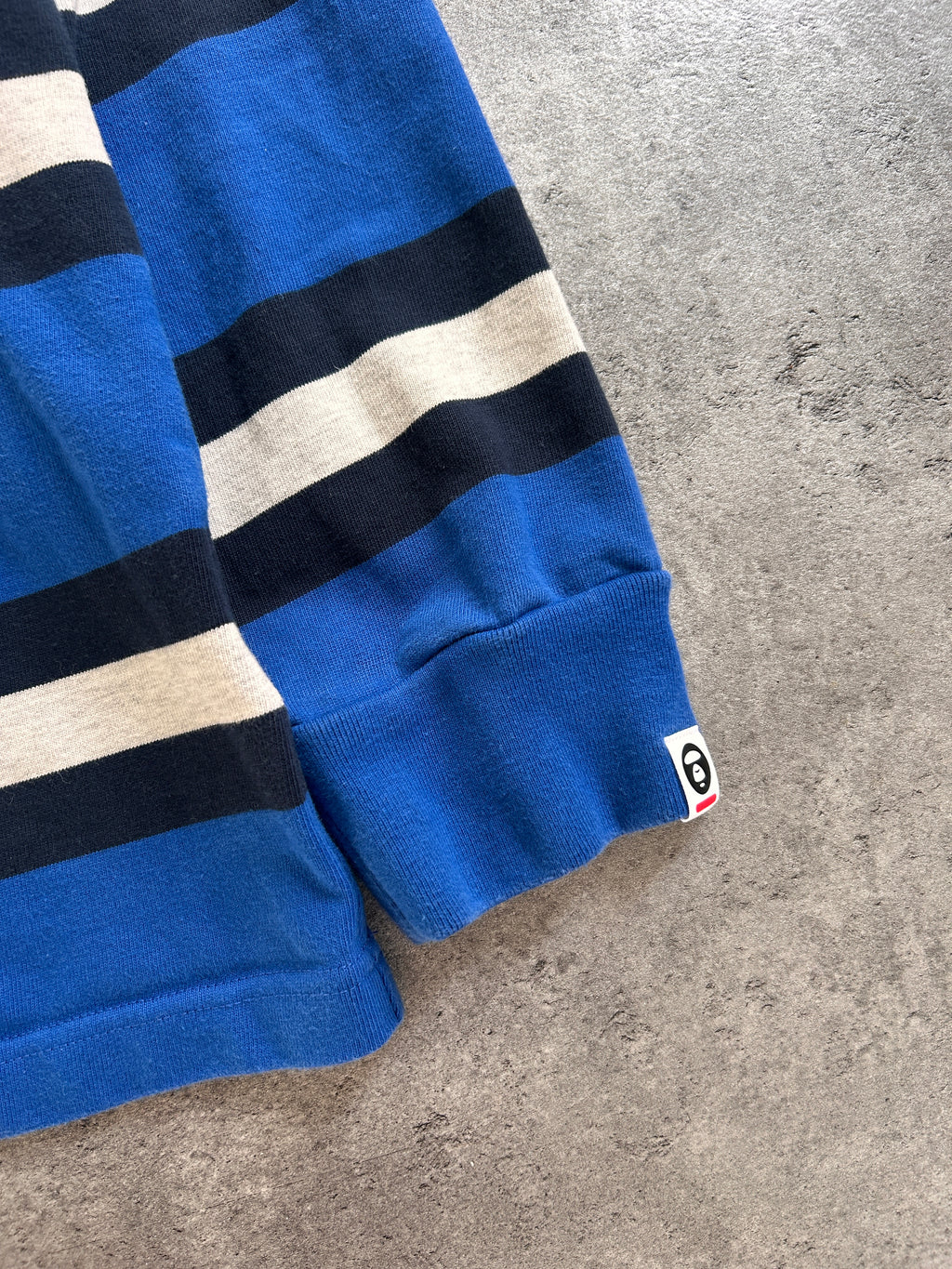 AAPE NOW STRIPE LONGSLEEVE (L)