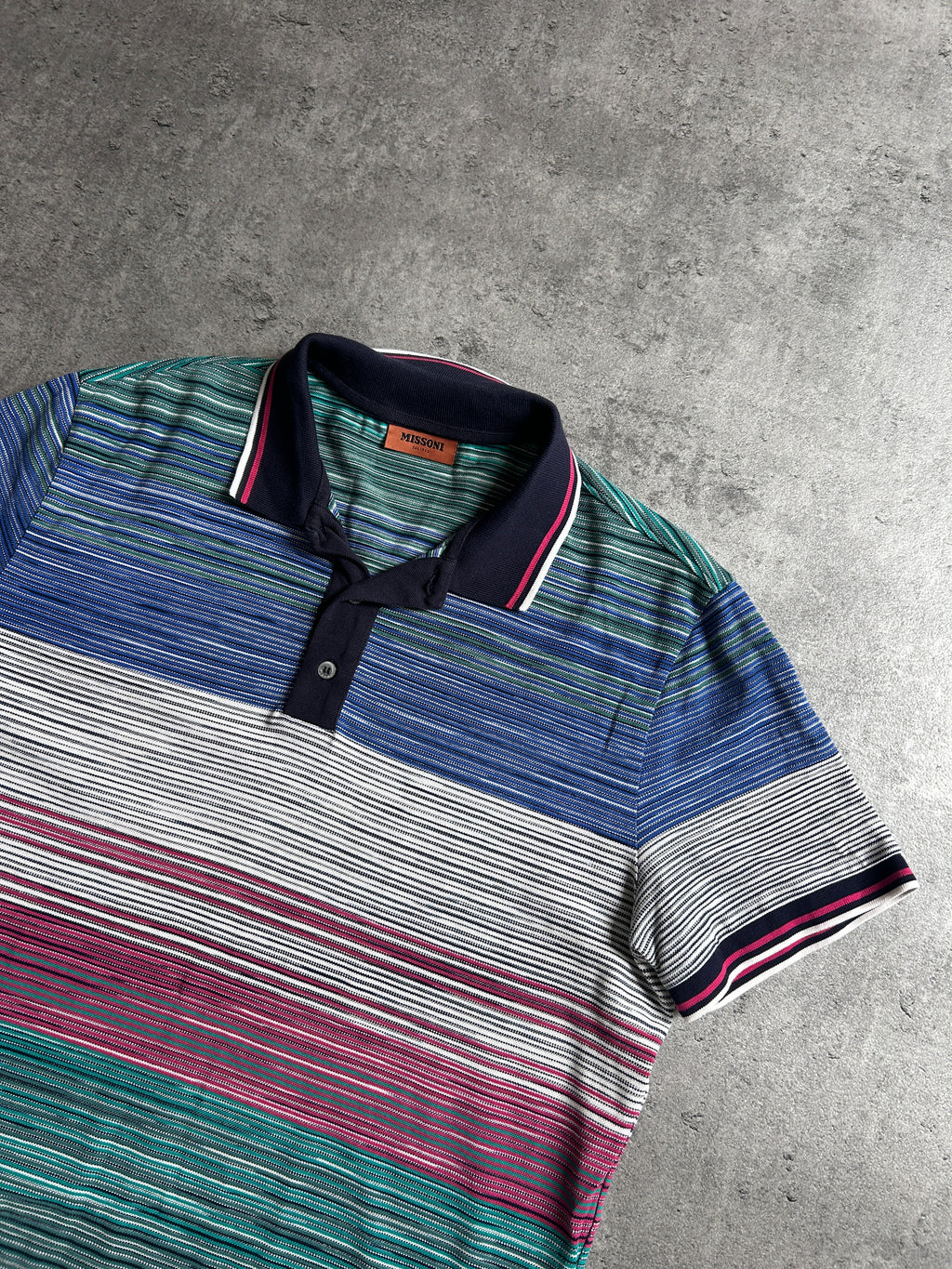 MISSONI STRIPE POLO (L)
