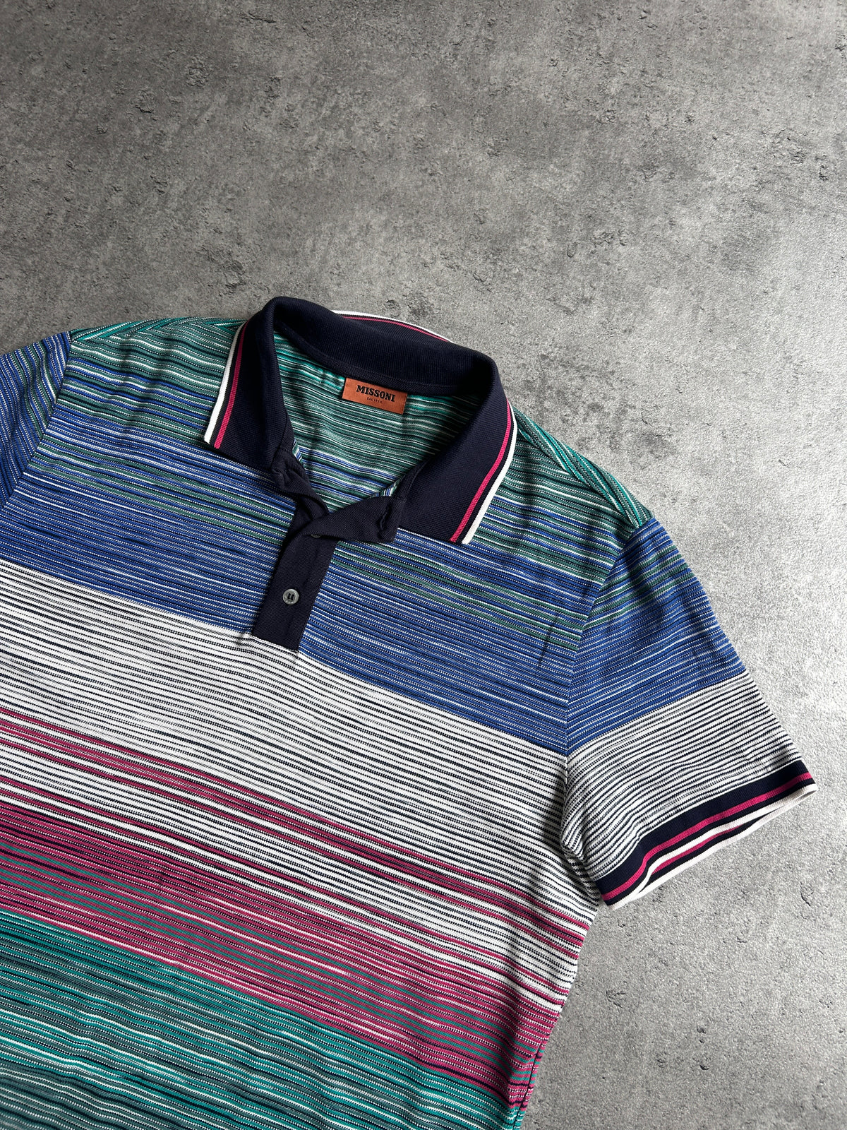 MISSONI STRIPE POLO (L)