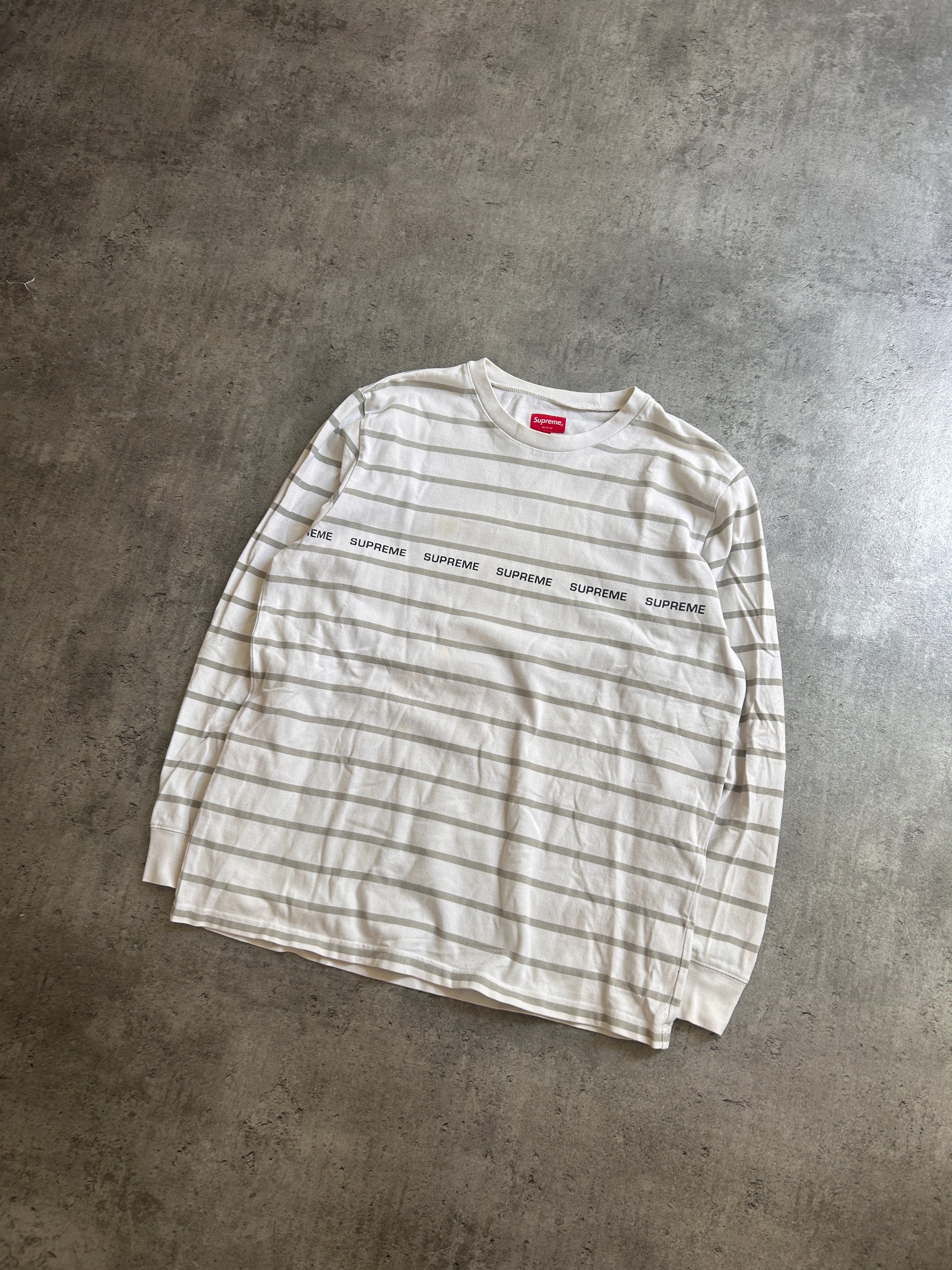 SUPREME PRINTED STRIPE LONGSLEEVE (L/XL)