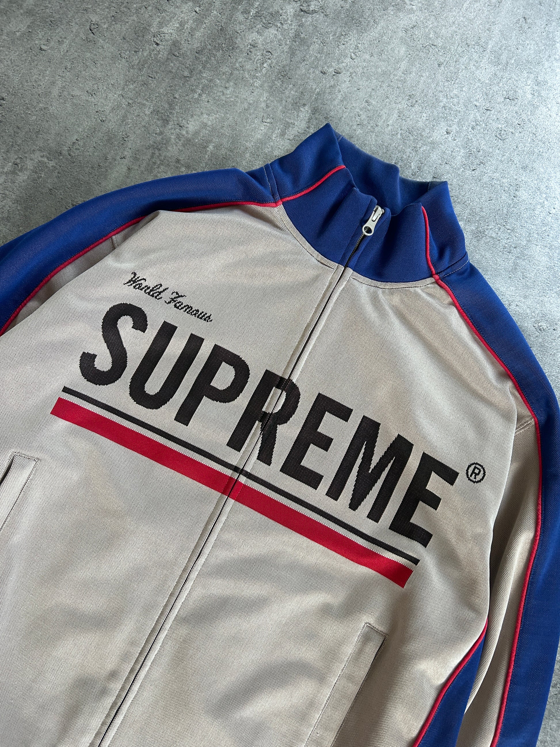 SUPREME PHONE NUMBER TRACK JACKET (L)