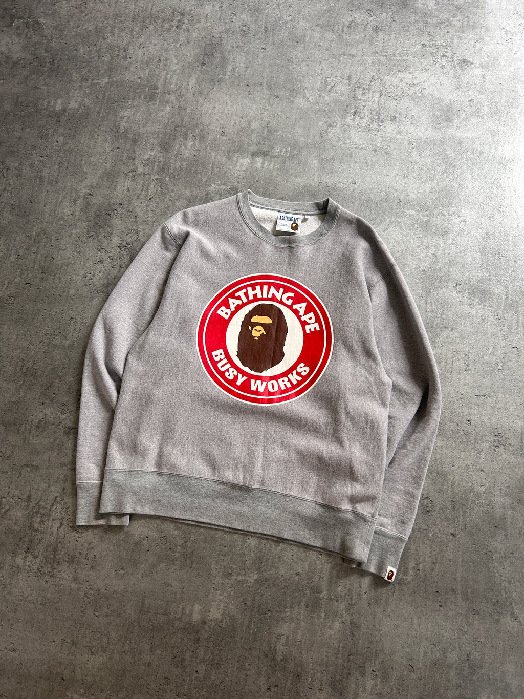 BAPE CLASSIC BUSY WORKS CREWNECK (M)