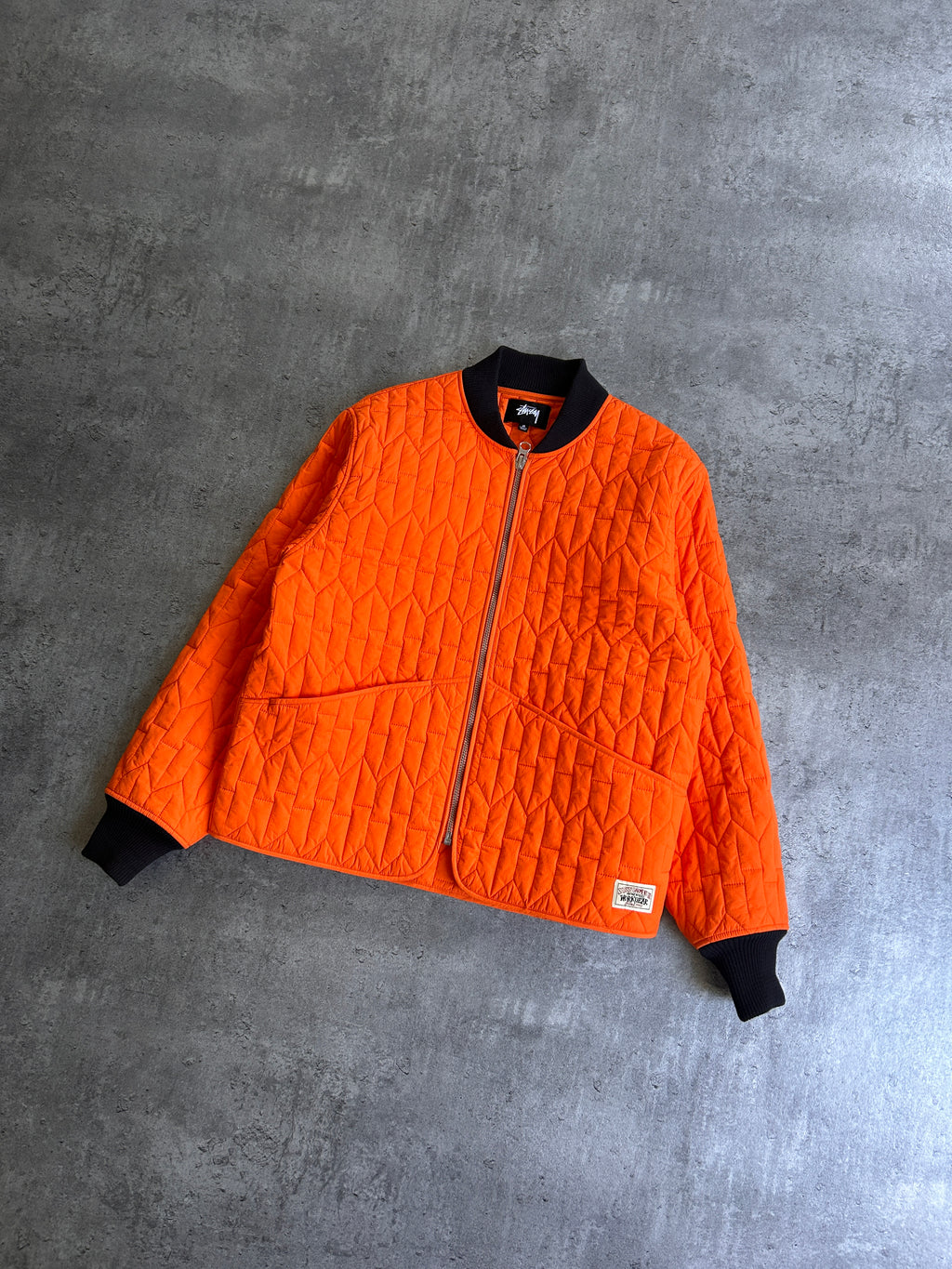 STUSSY S QUILTED LINER JACKET (M)