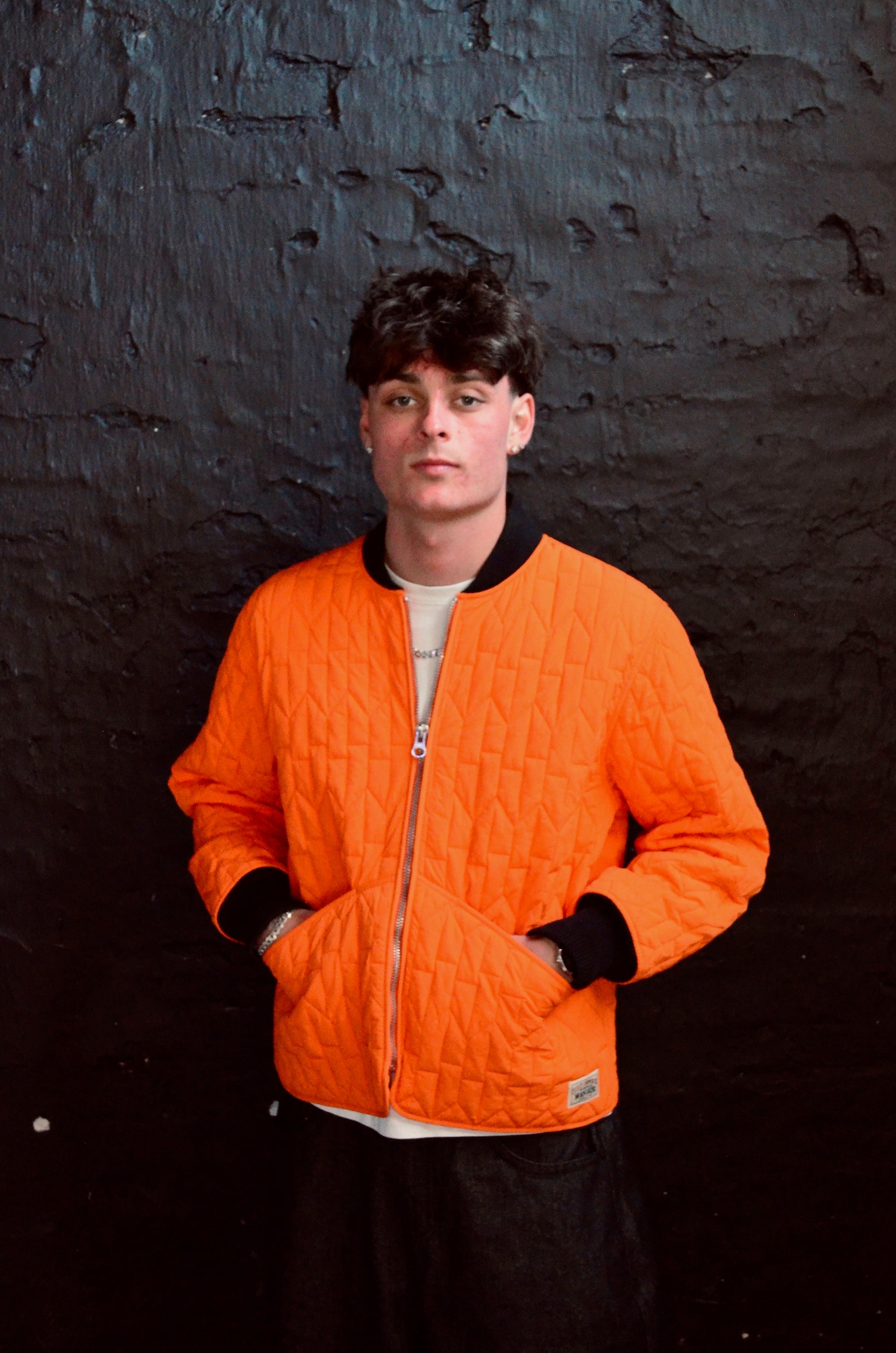 STUSSY S QUILTED LINER JACKET (M)