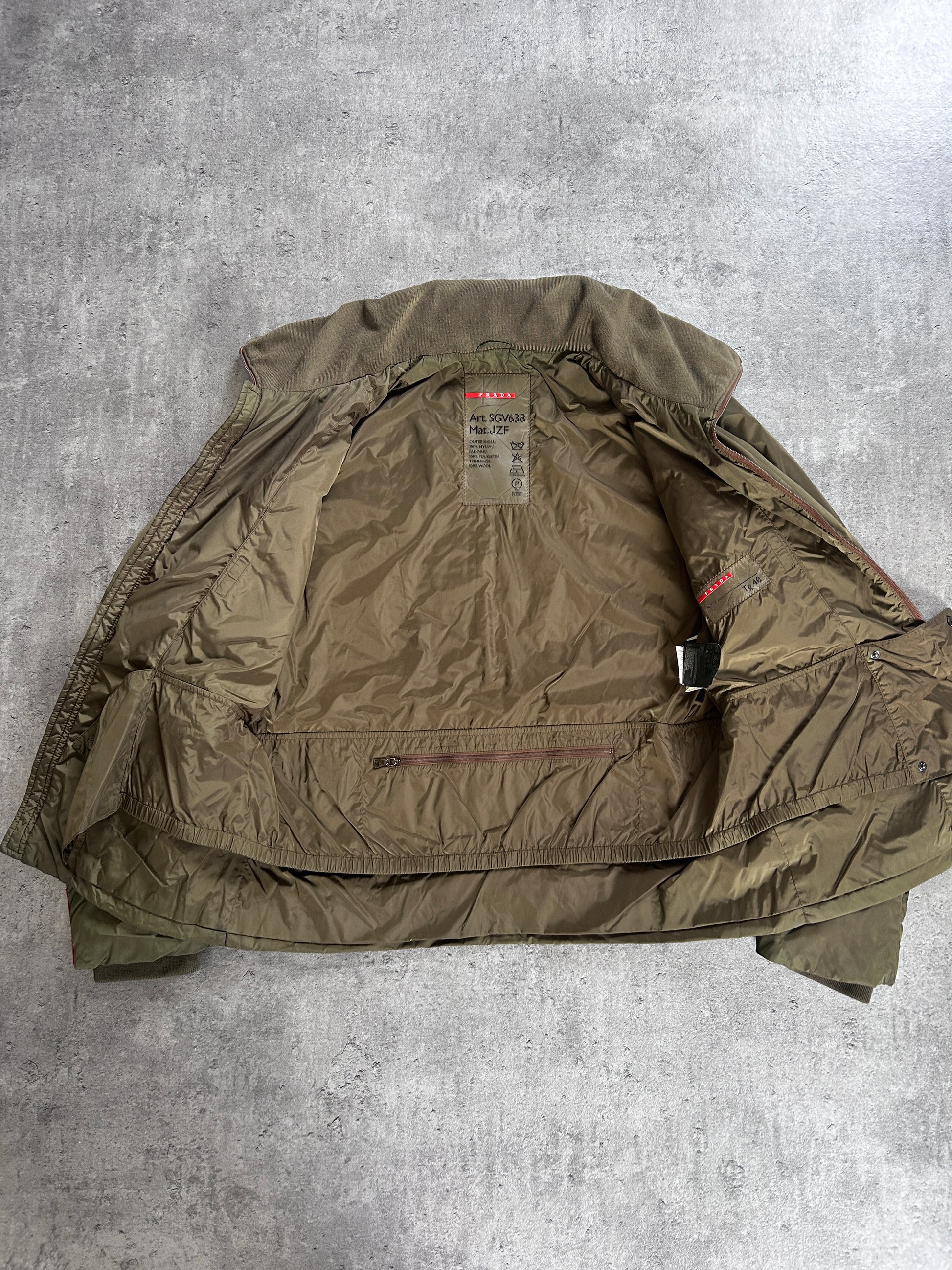 PRADA LINEA ROSSA A/W 2003 PADDED JACKET (M)