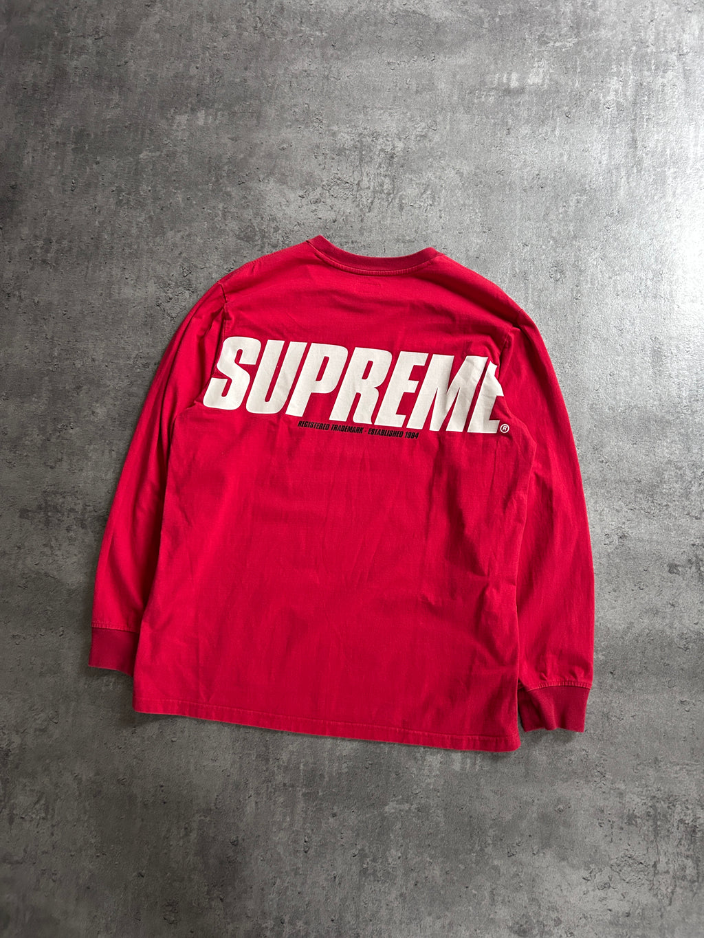 SUPREME TRADEMARK LONGSLEEVE (L)