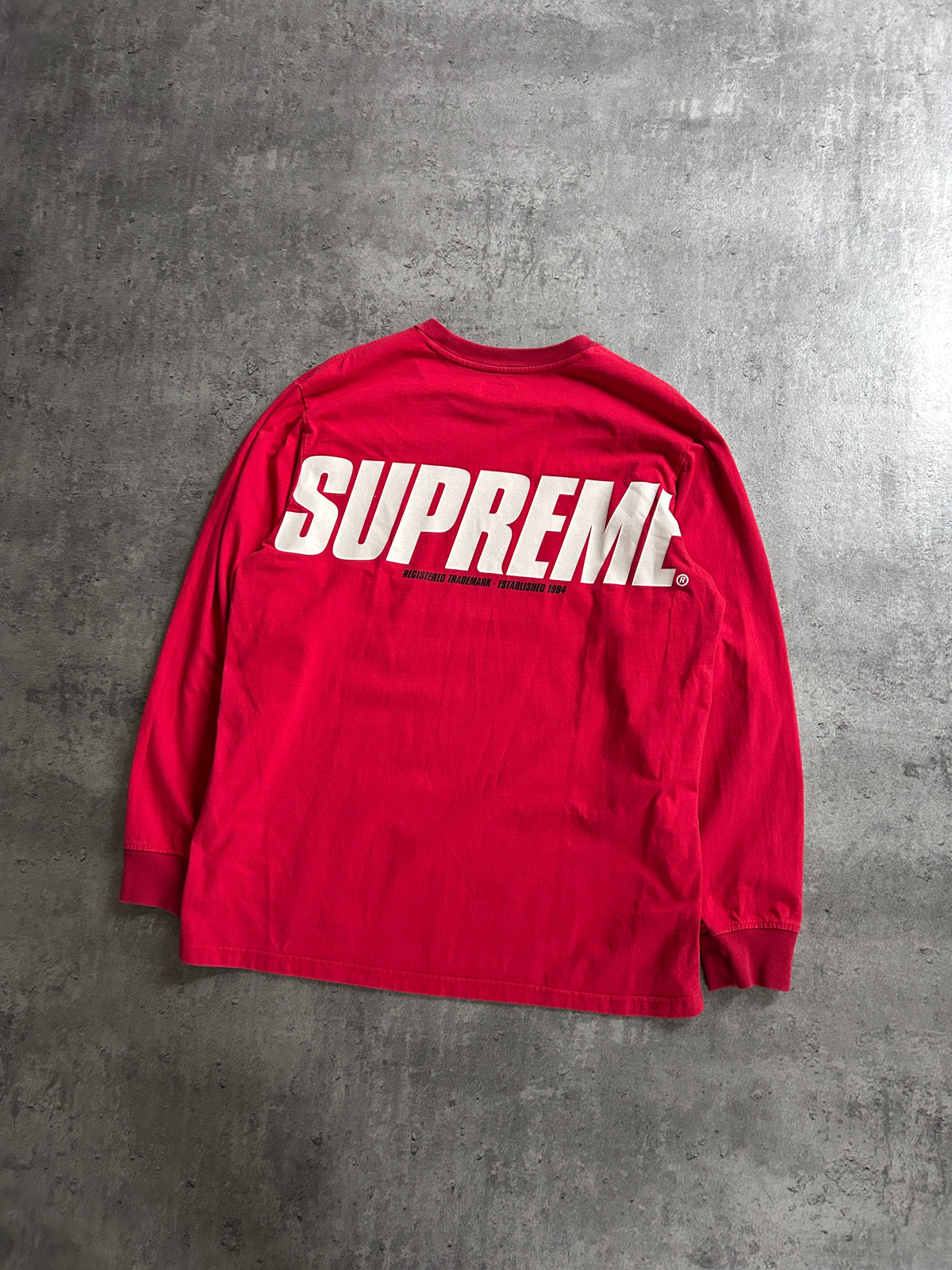SUPREME TRADEMARK LONGSLEEVE (L)