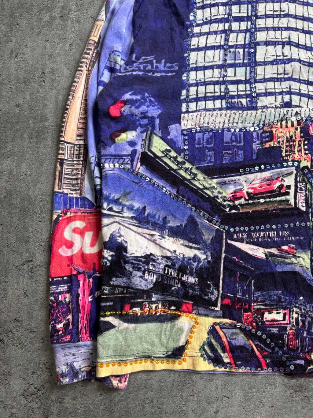 SUPREME SKYLINE SEQUIN LONGSLEEVE (M)