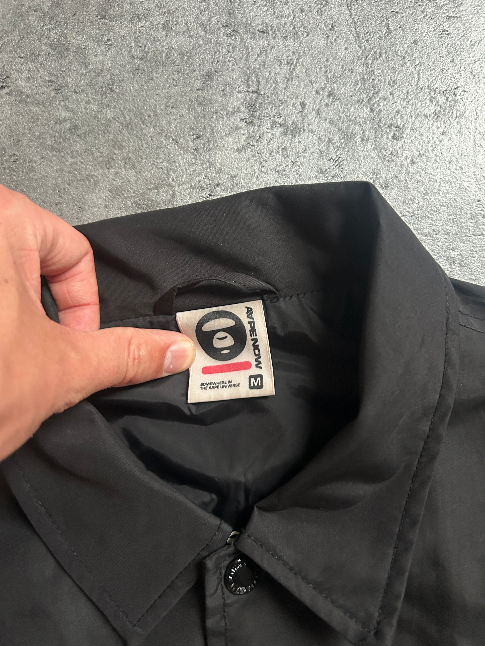 AAPE NOW COACH JACKET “BLACK” (L)