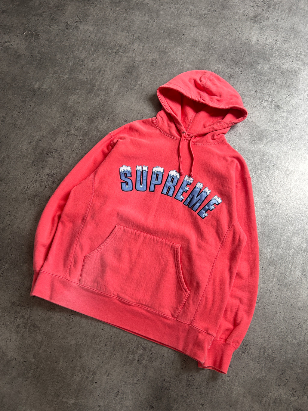 SUPREME PINK ICE ARC HOODIE (L)