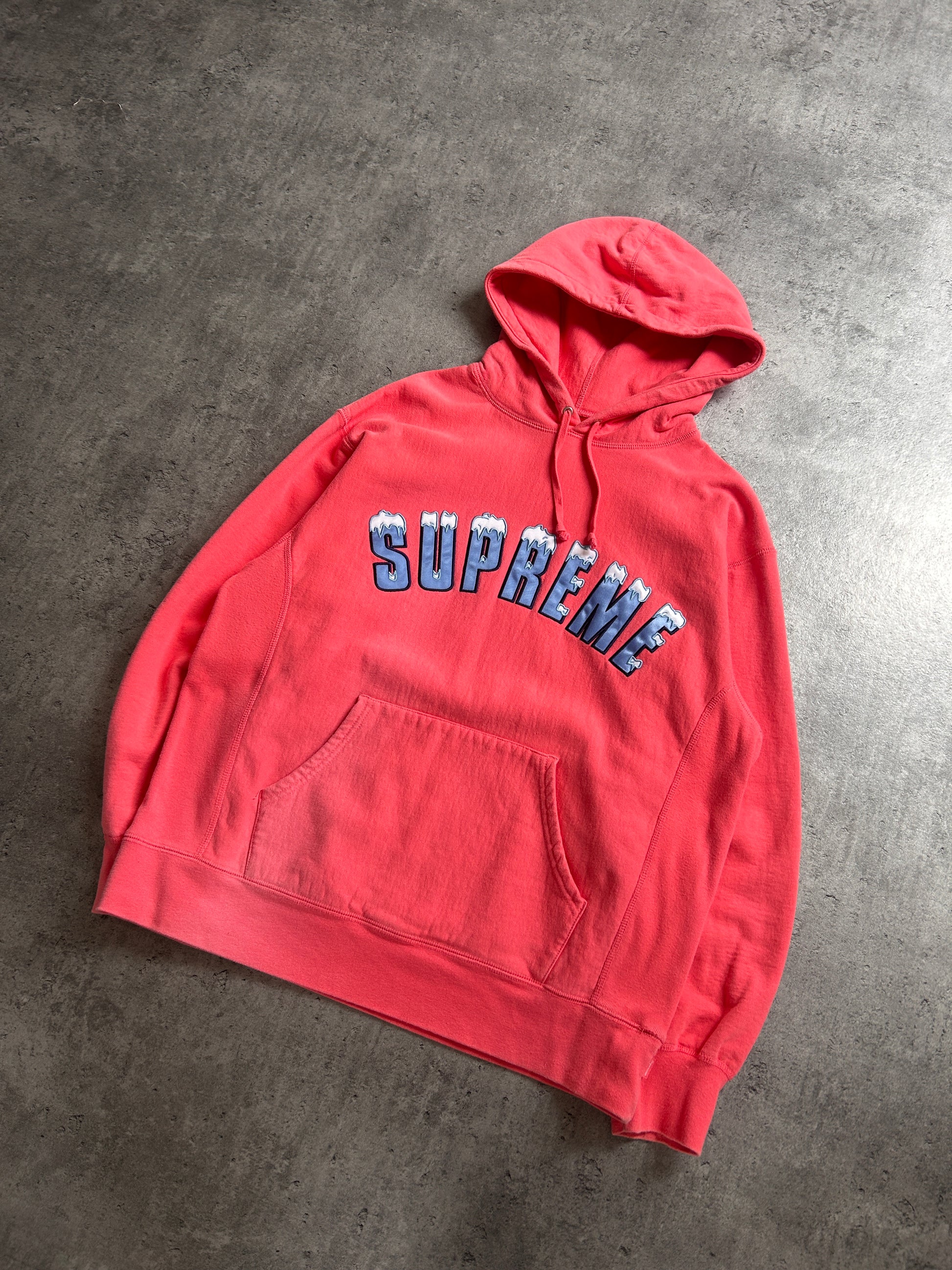 SUPREME PINK ICE ARC HOODIE (L)