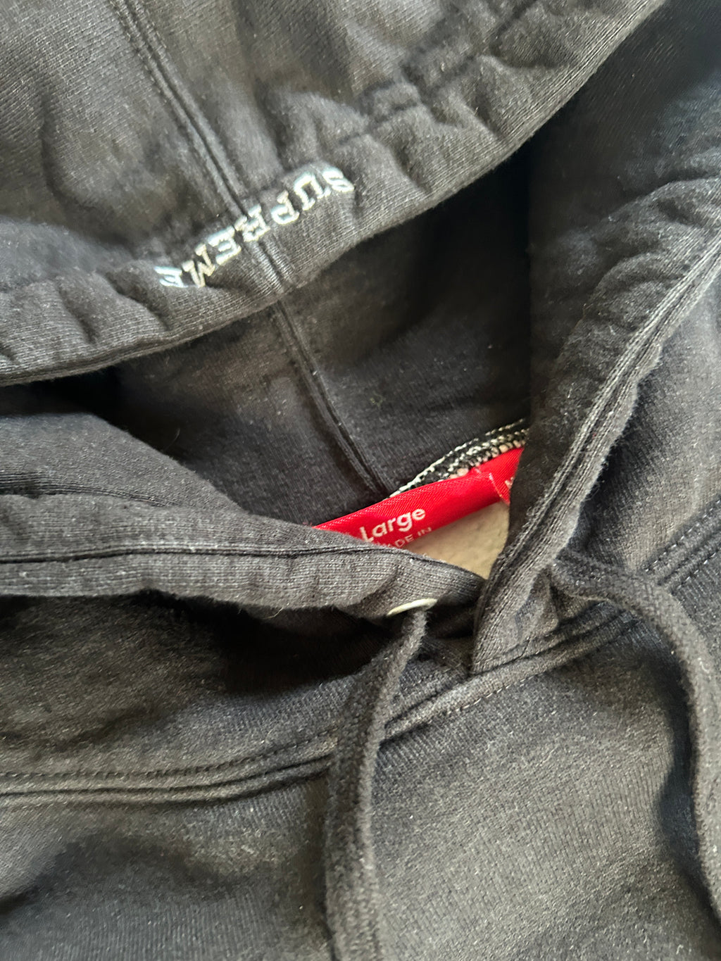 SUPREME S LOGO SPLIT HOODIE FW21 (L)