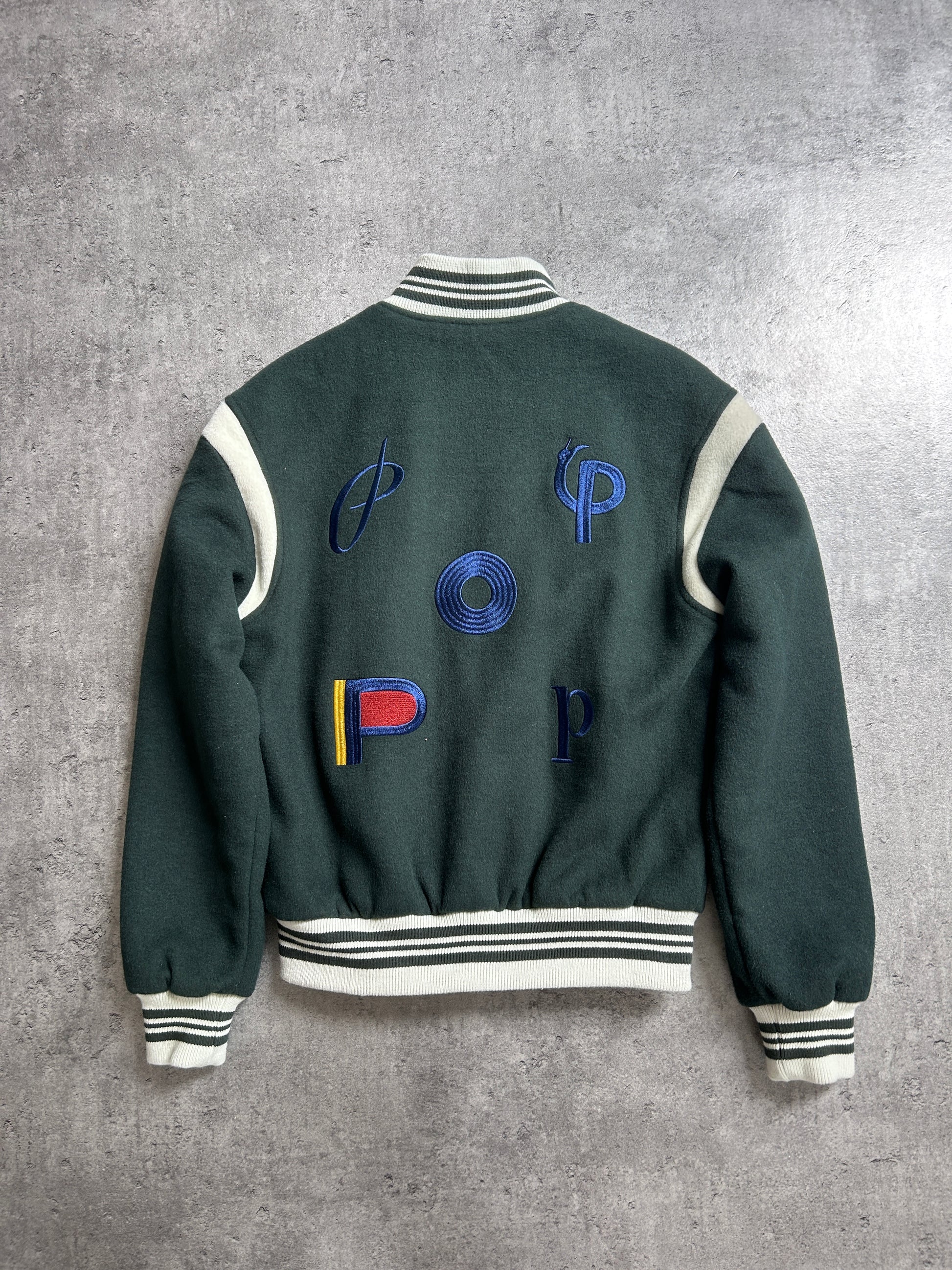 POP TRADING COMPANY X PARRA VARSITY BOMBER JACKET (S)