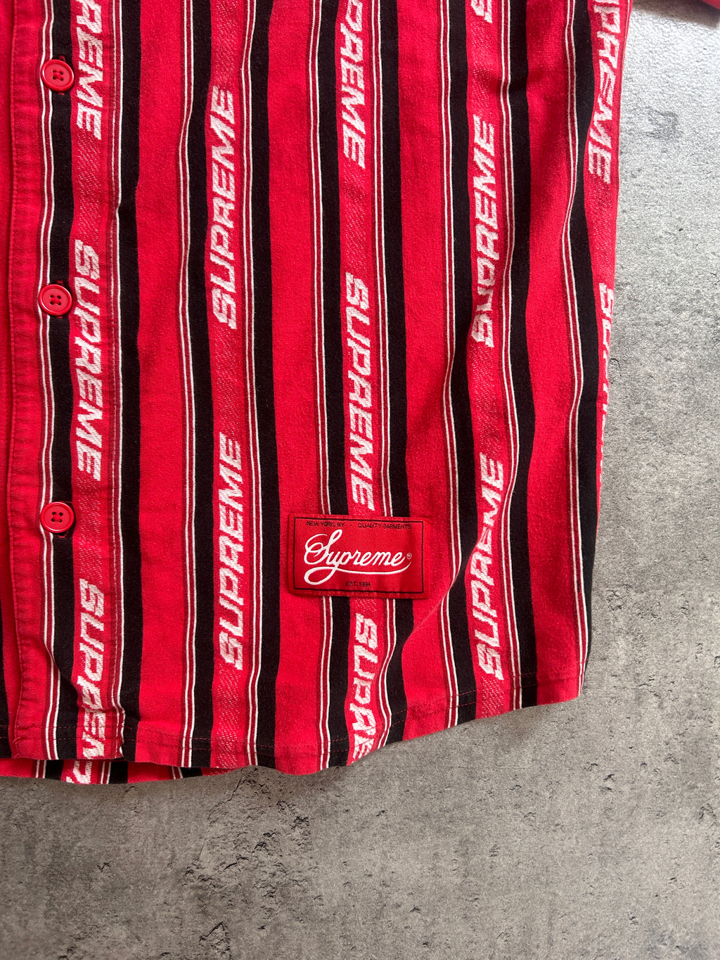SUPREME JACQUARD LOGO BASEBALL JERSEY (L)