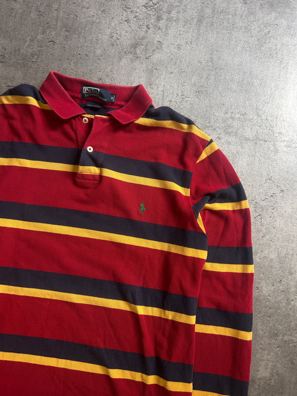POLO RALPH LAUREN LONGSLEEVE POLO (M)