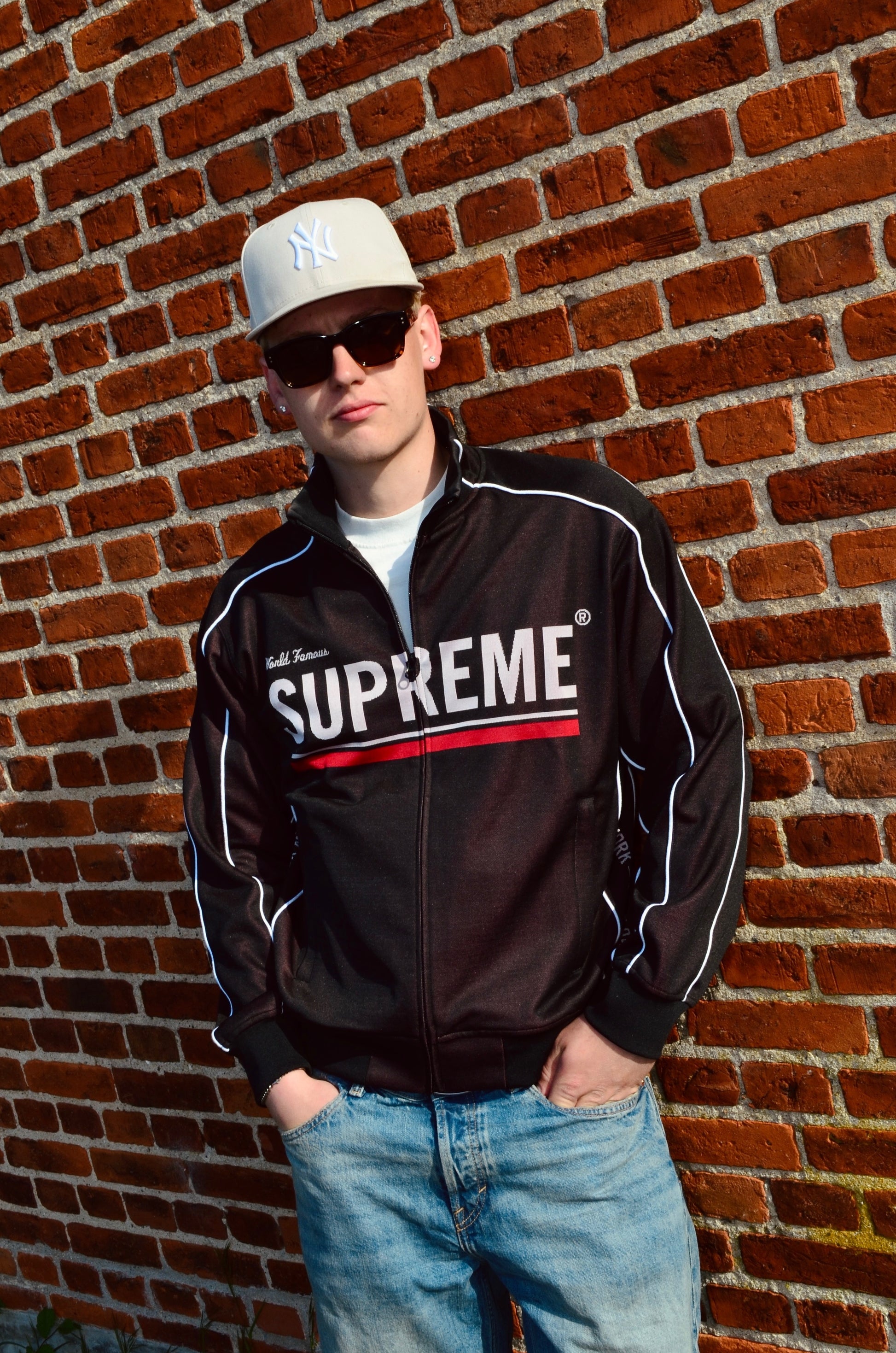 SUPREME PHONE NUMBER TRACKJACKET (L)