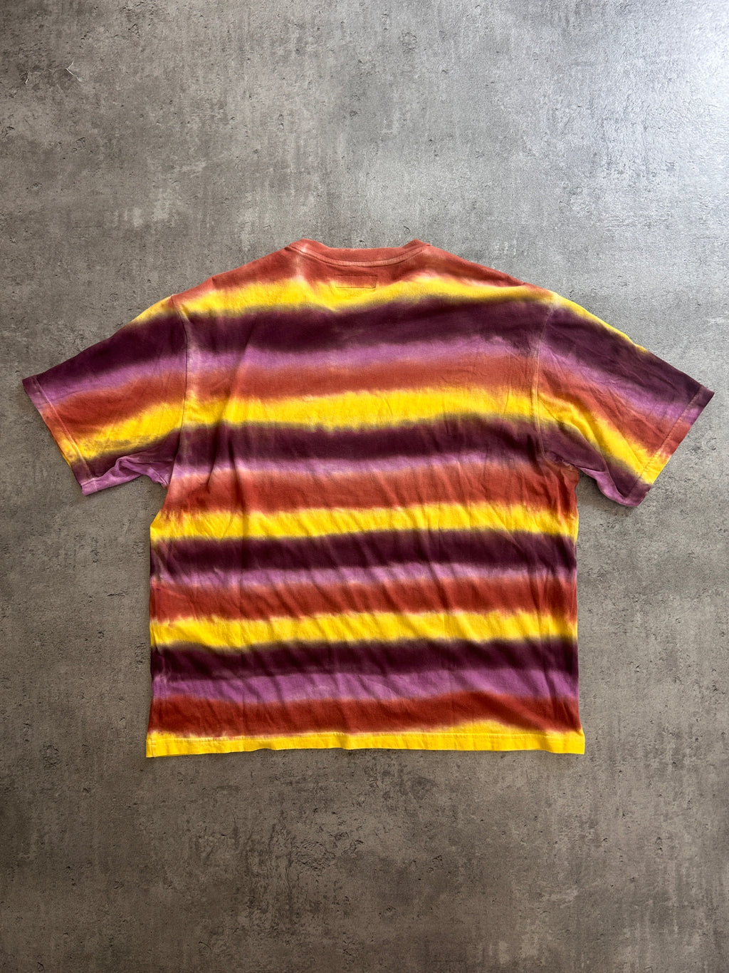 SUPREME DYED STRIPE TEE “MULTICOLOR” (M)