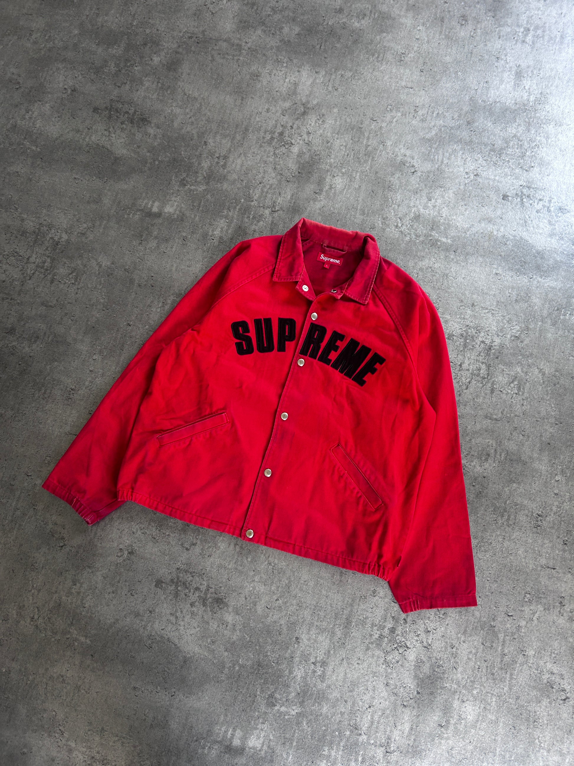 SUPREME ARC DENIM JACKET “RED” (M)