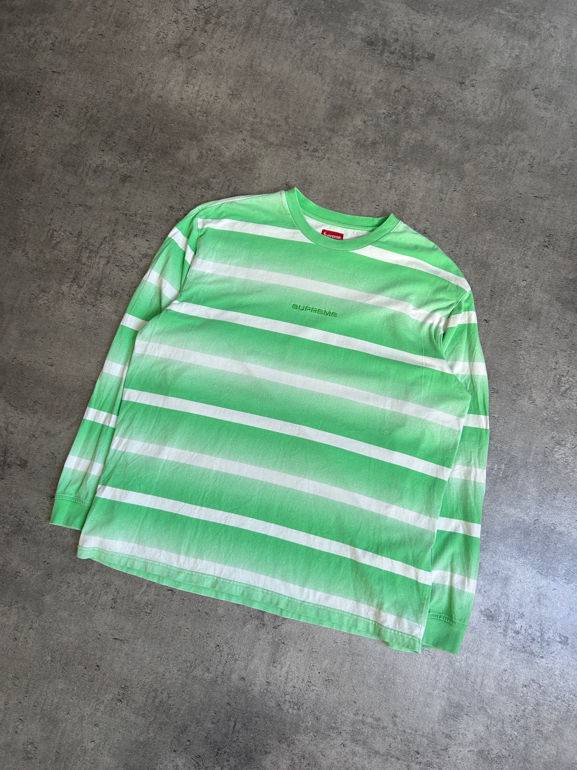 SUPREME FADE STRIPE LONGSLEEVE (L)