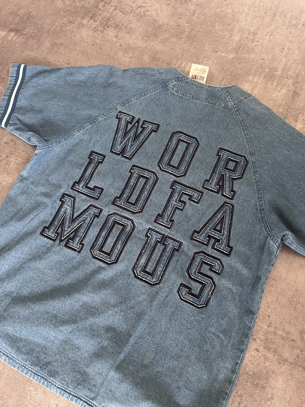 SUPREME WORLDFAMOUS DENIM JERSEY (L/XL)
