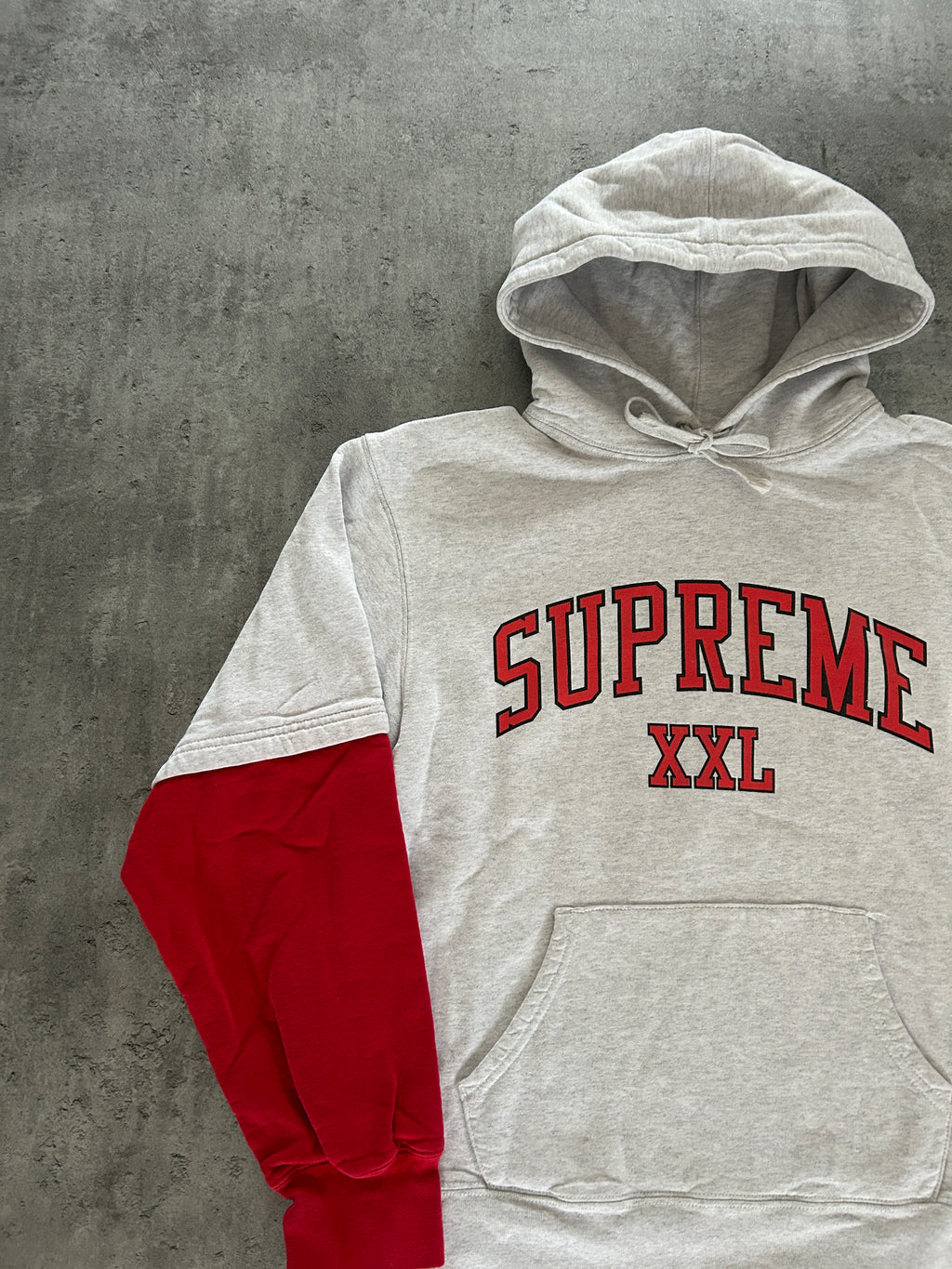 SUPREME XXL HOODIE “ASH GREY” (M)