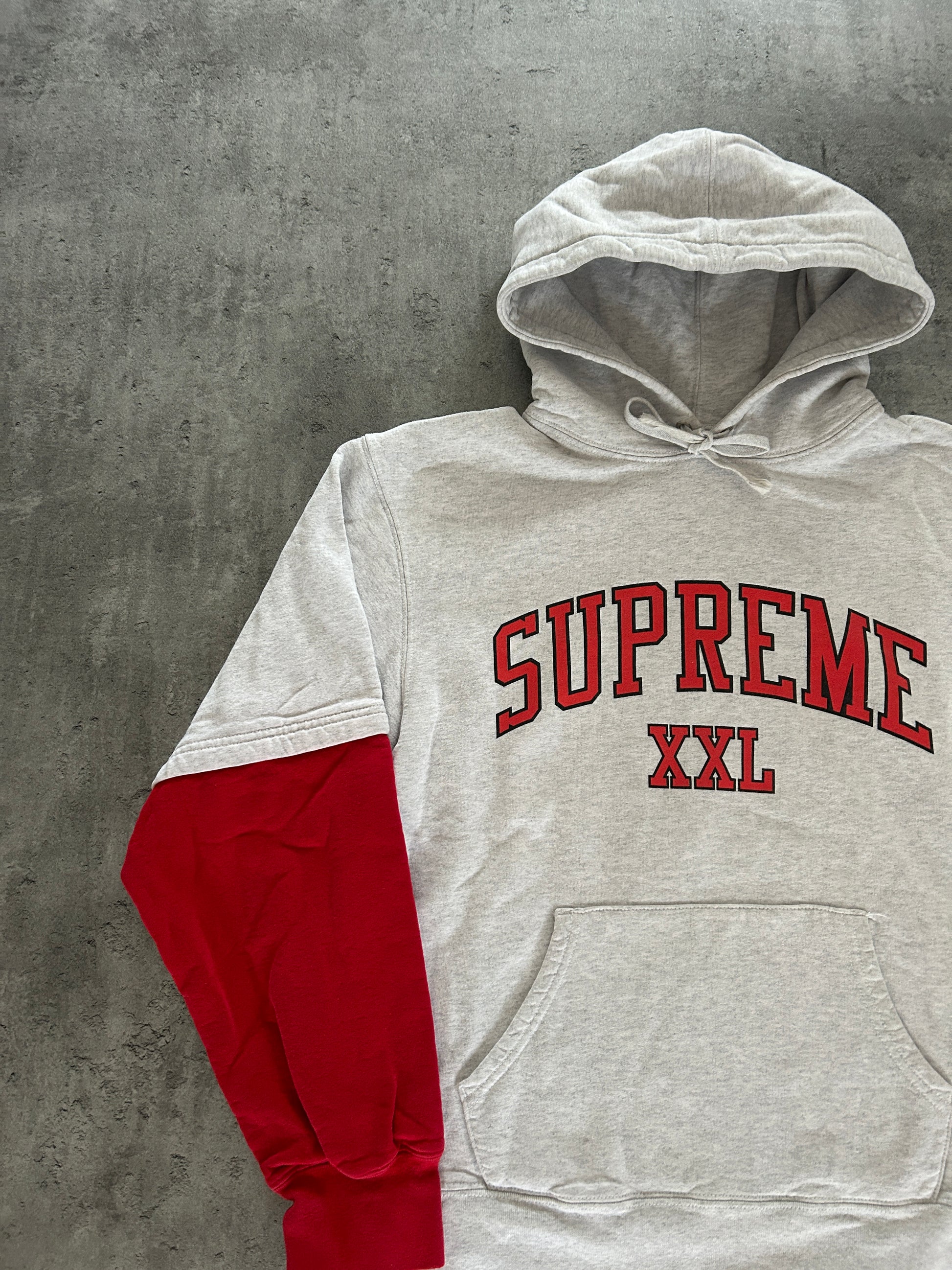 SUPREME XXL HOODIE “ASH GREY” (M)