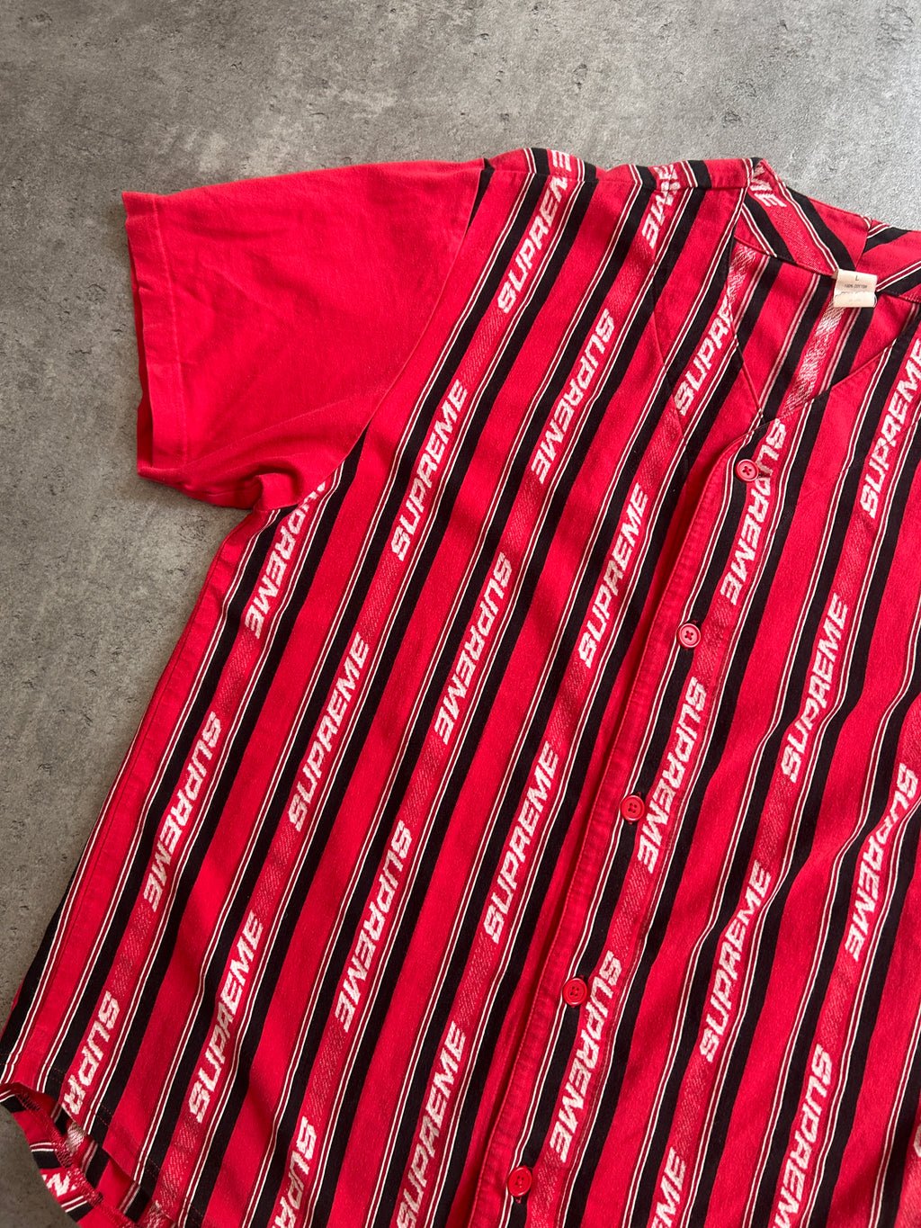 SUPREME JACQUARD LOGO BASEBALL JERSEY (L)