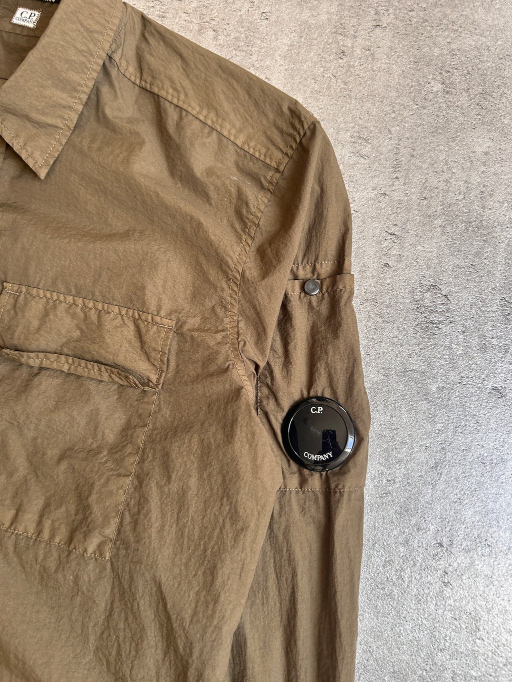 CP COMPANY OVERSHIRT “KHAKI/BROWN” (S)