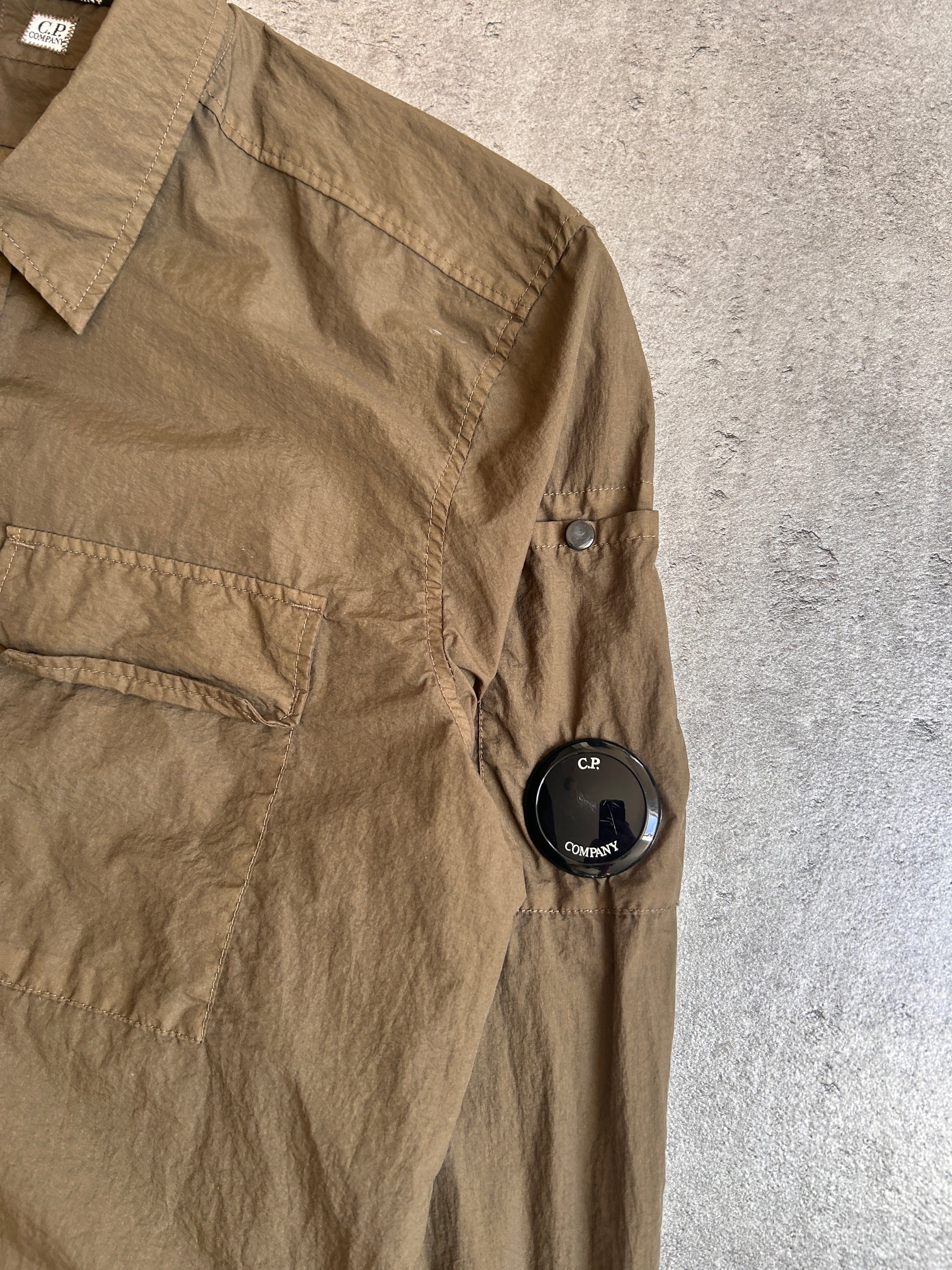 CP COMPANY OVERSHIRT “KHAKI/BROWN” (S)