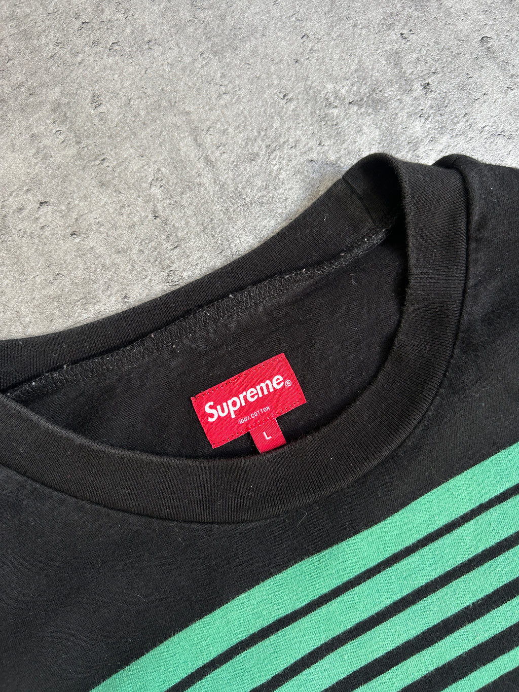 SUPREME FADE STRIPE LONGSLEEVE (L)