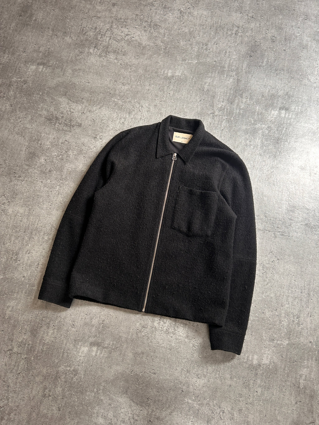 OUR LEGACY BLACK CURL OVERSHIRT (L)