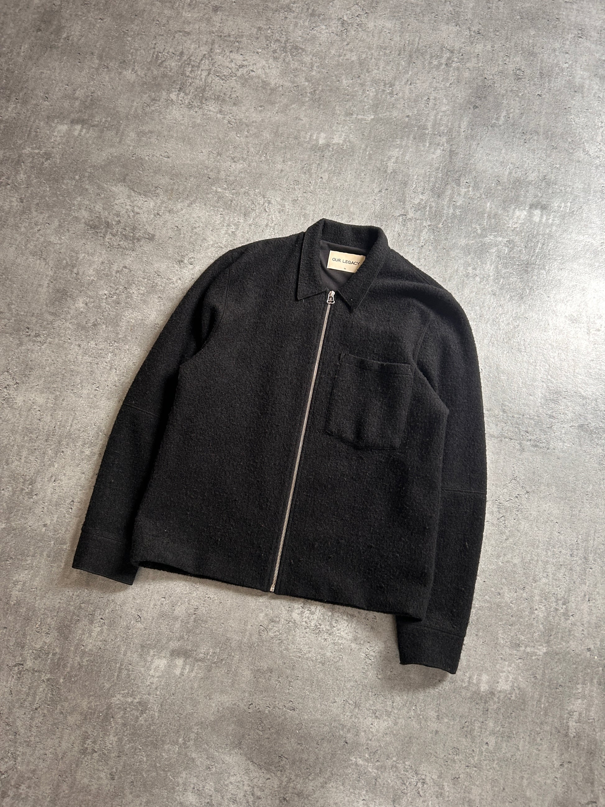 OUR LEGACY BLACK CURL OVERSHIRT (L)
