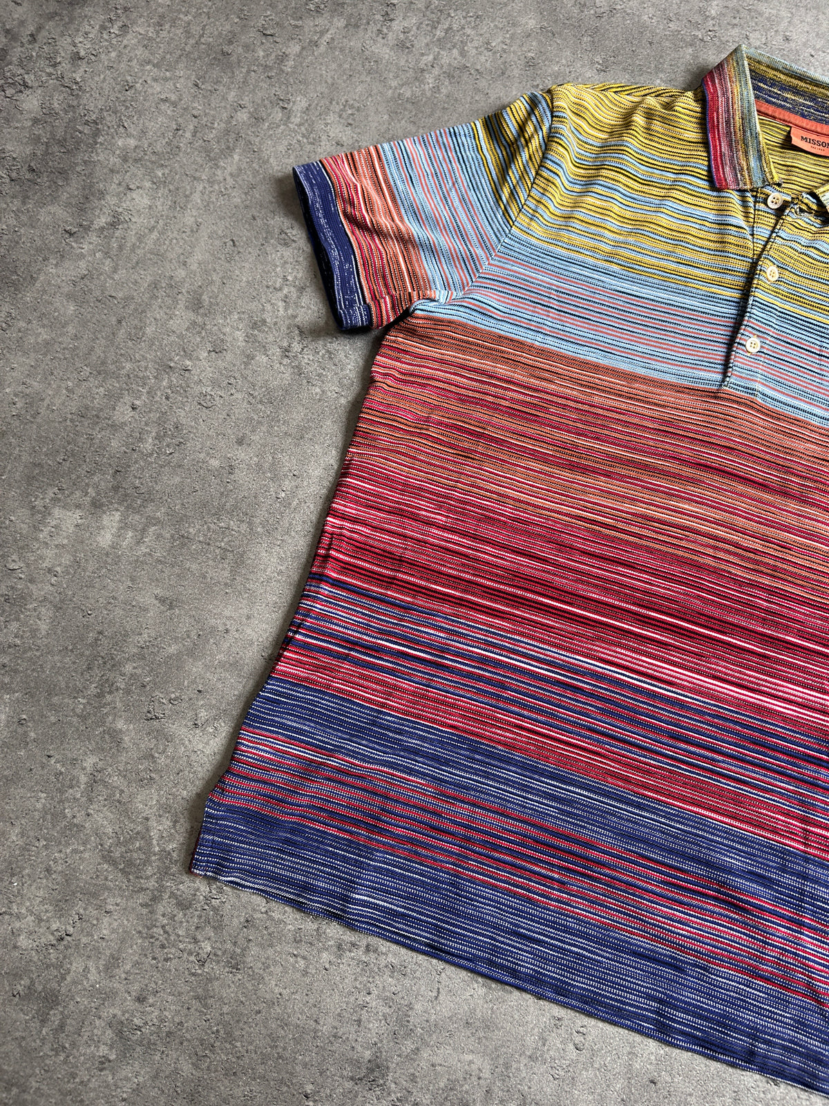 MISSONI STRIPE POLO (M)