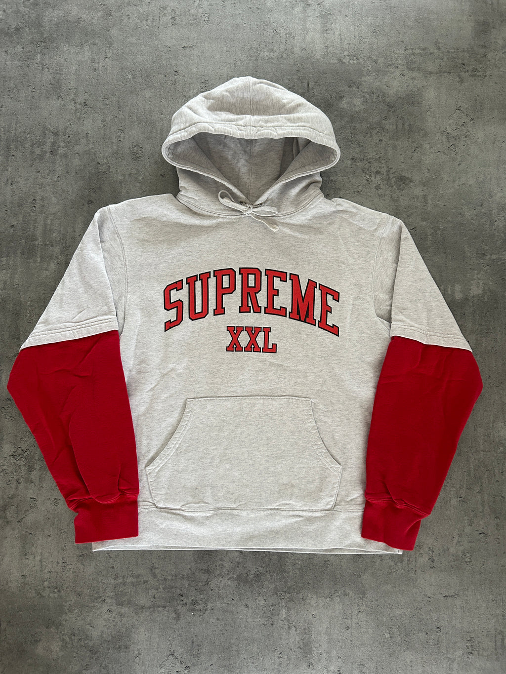 SUPREME XXL HOODIE “ASH GREY” (M)
