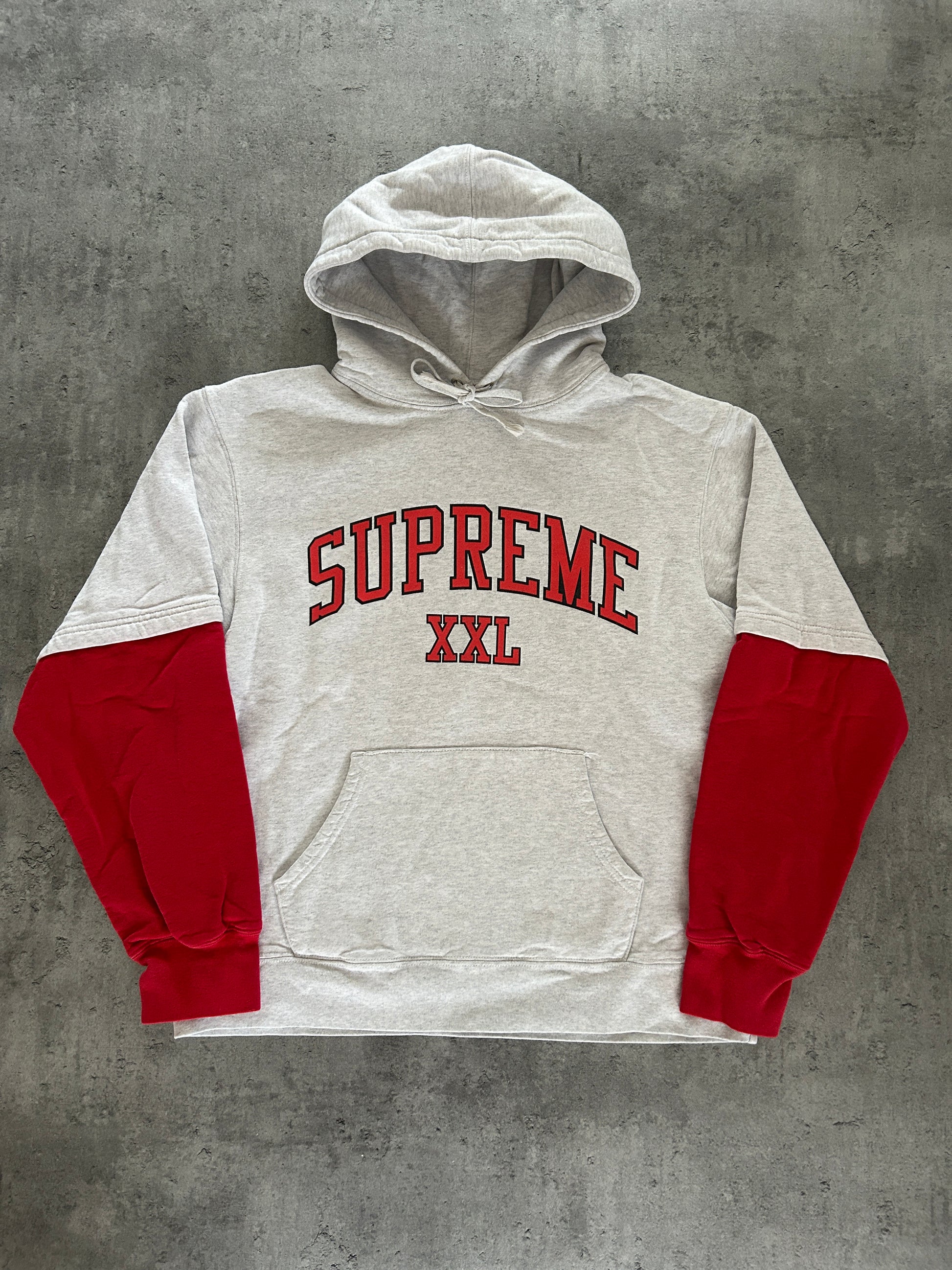 SUPREME XXL HOODIE “ASH GREY” (M)