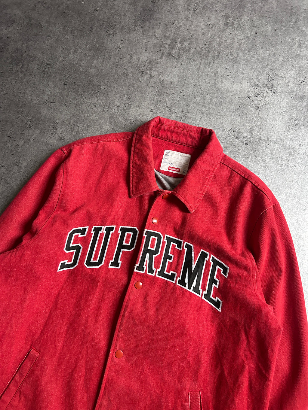 SUPREME DENIM ARC COACH JACKET (XL)
