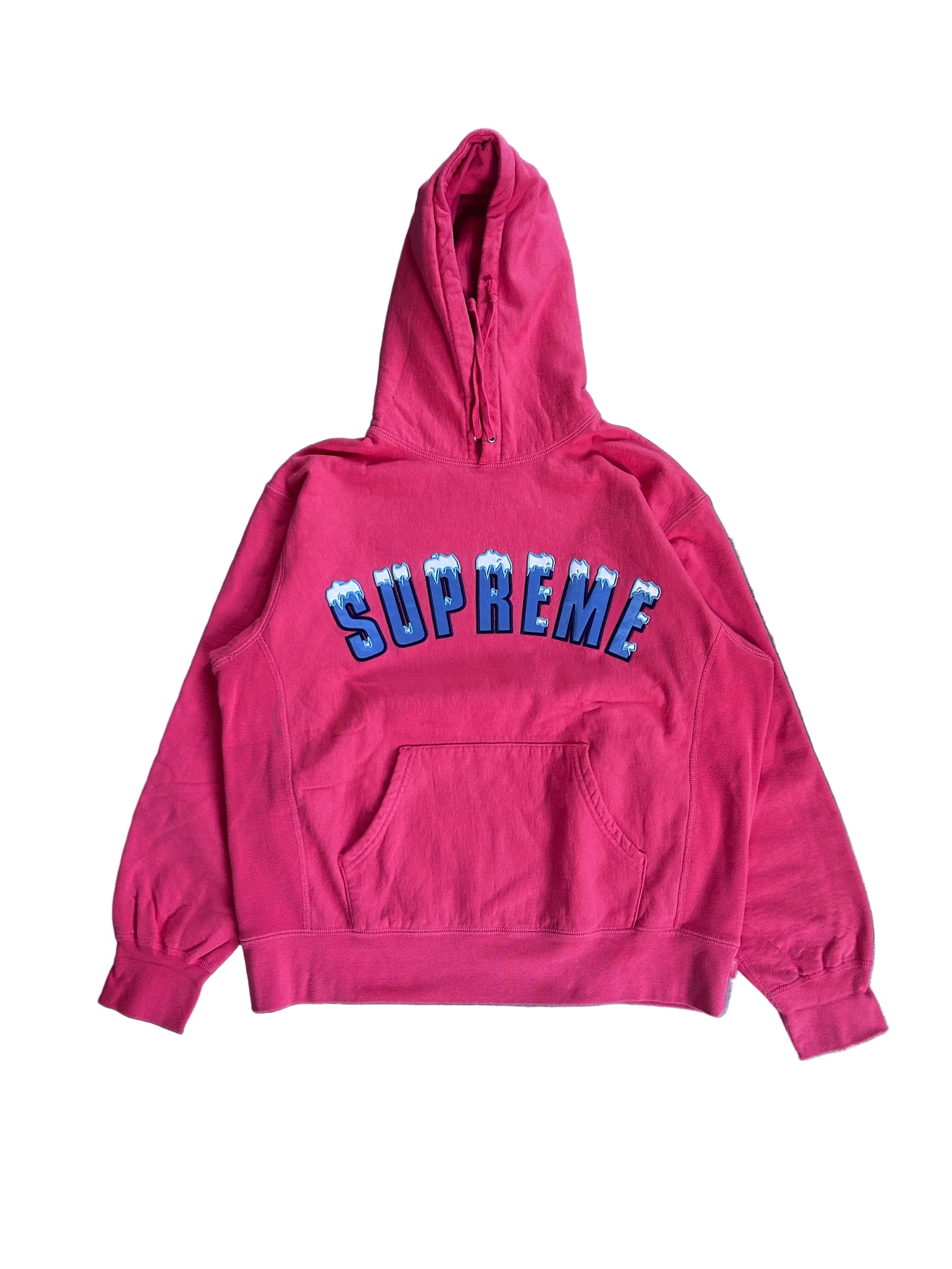 SUPREME ICE ARC HOODIE “BRIGHT CORAL” (M)