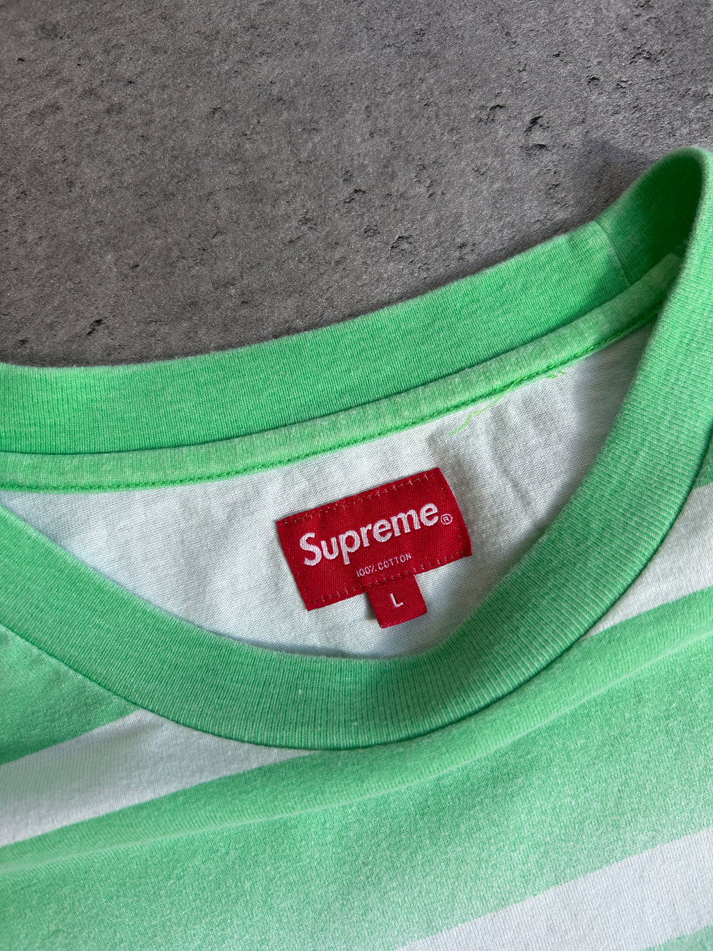 SUPREME FADE STRIPE LONGSLEEVE (L)