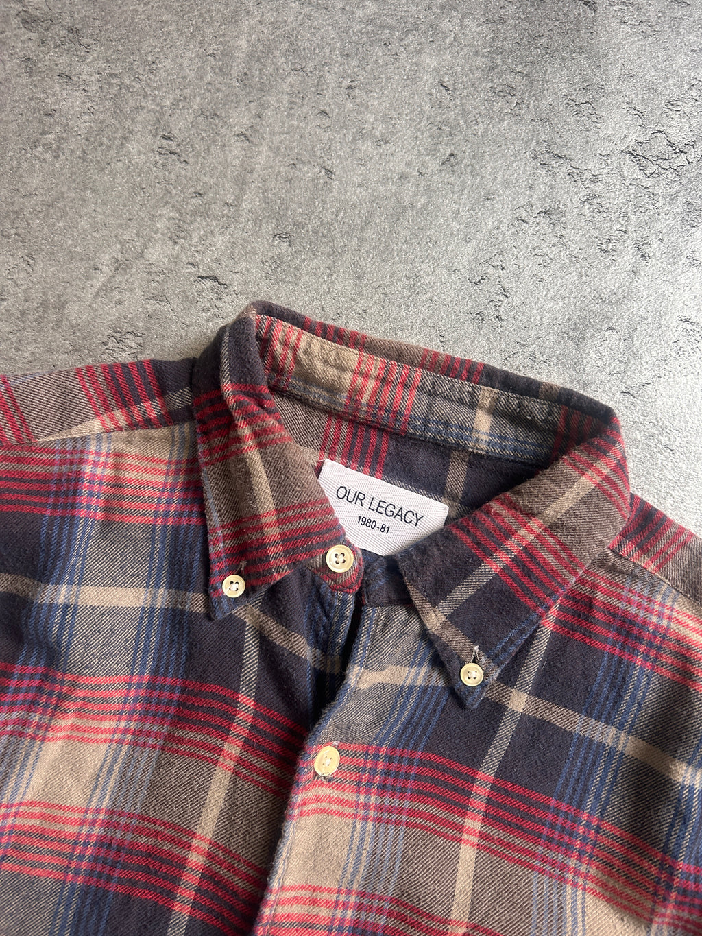 OUR LEGACY PLAID FLANNEL (M)