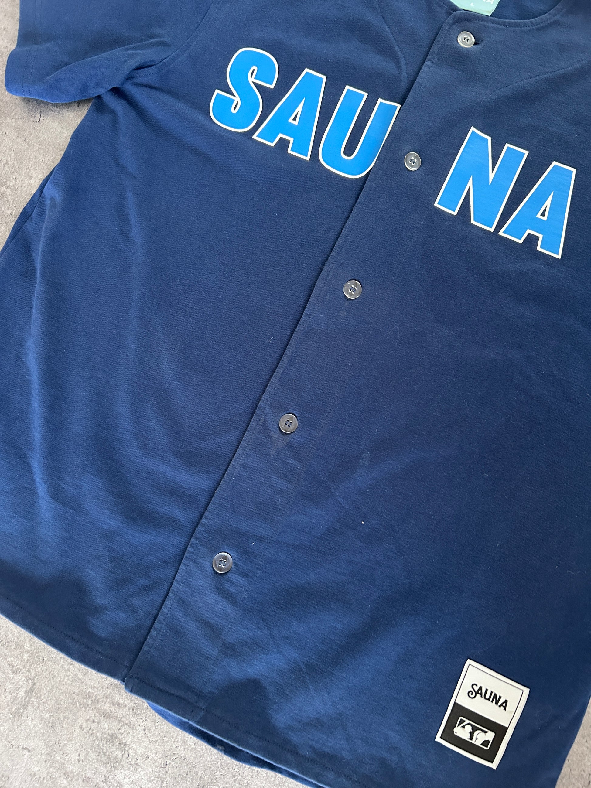 SAUNA BASEBALL JERSEY NAVY (L)