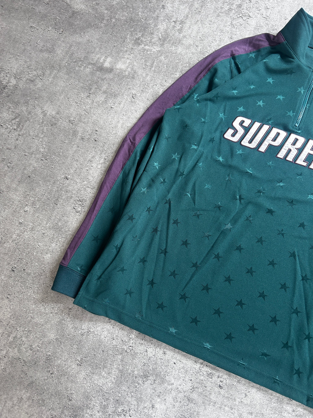SUPREME TRACK HALF ZIP PULLOVER FW18 (M)