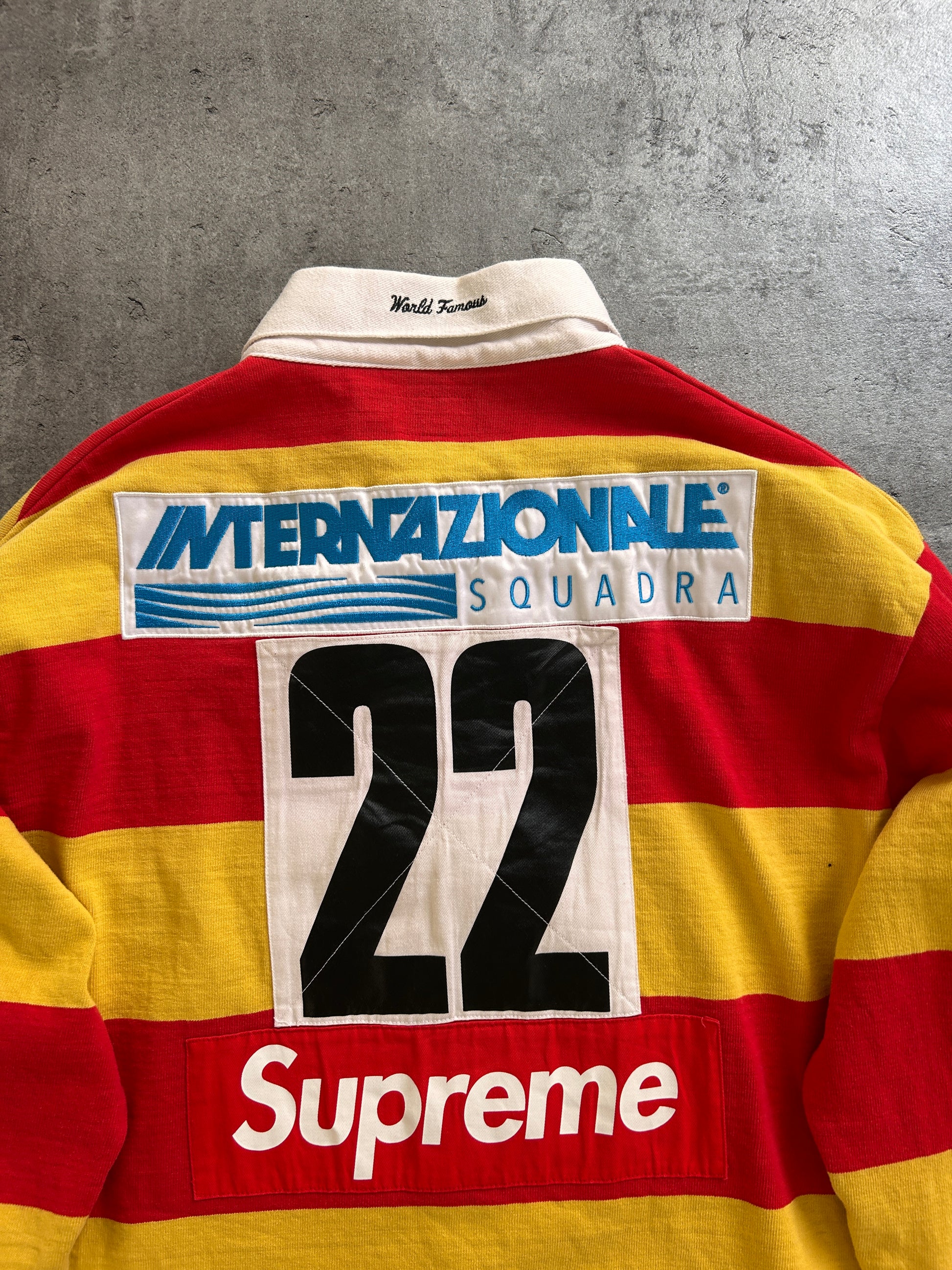 SUPREME STRIPE RUGBY POLO (L)