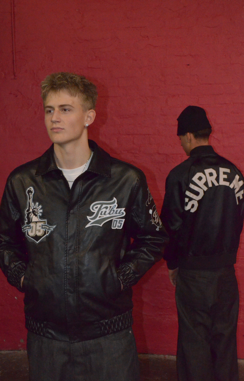 SUPREME X CHAMPION SATIN JACKET SS13 (S)