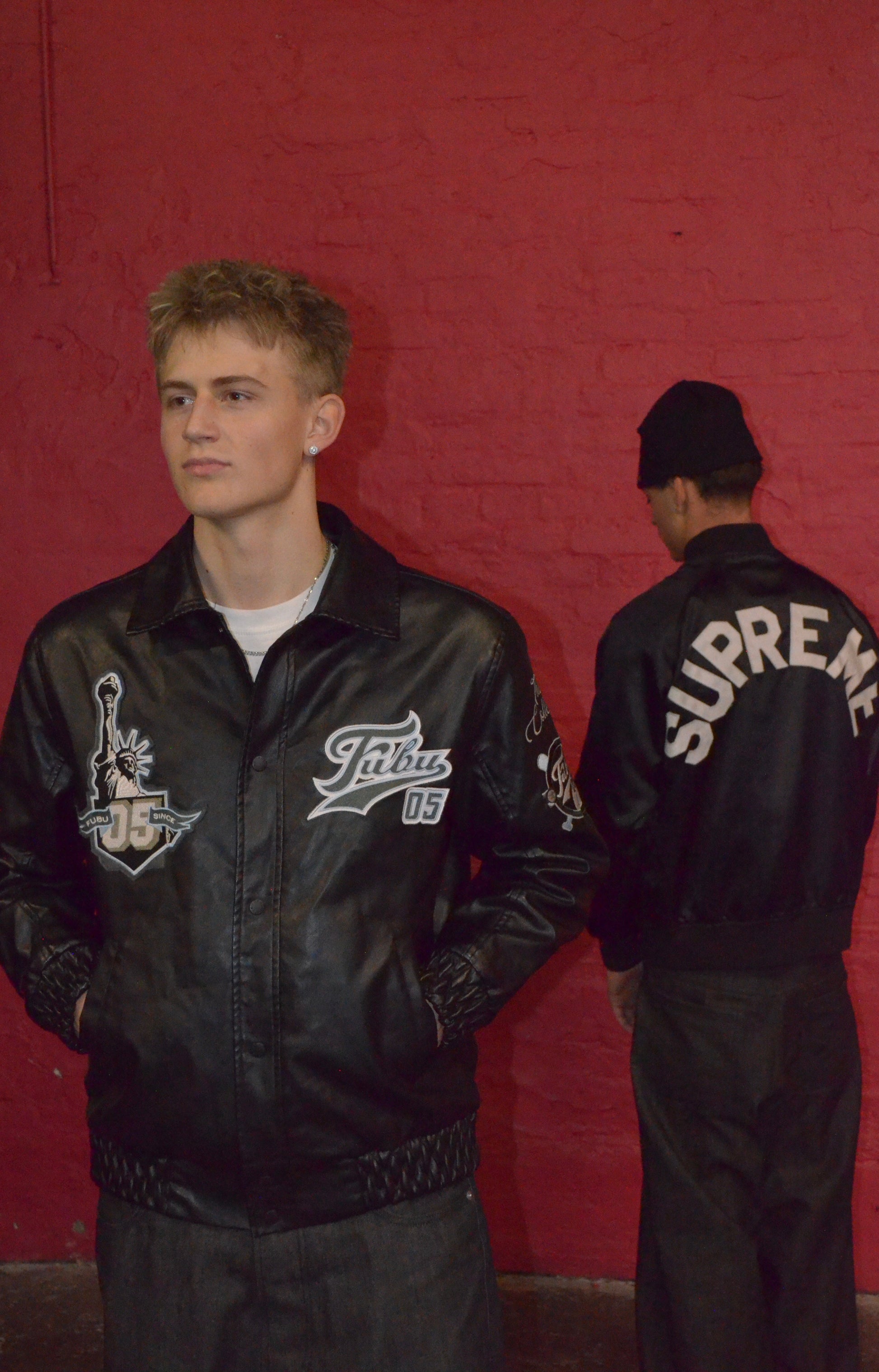 SUPREME X CHAMPION SATIN JACKET SS13 (S)