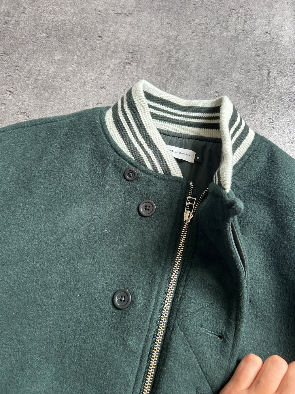 POP TRADING COMPANY X PARRA VARSITY BOMBER JACKET (S)