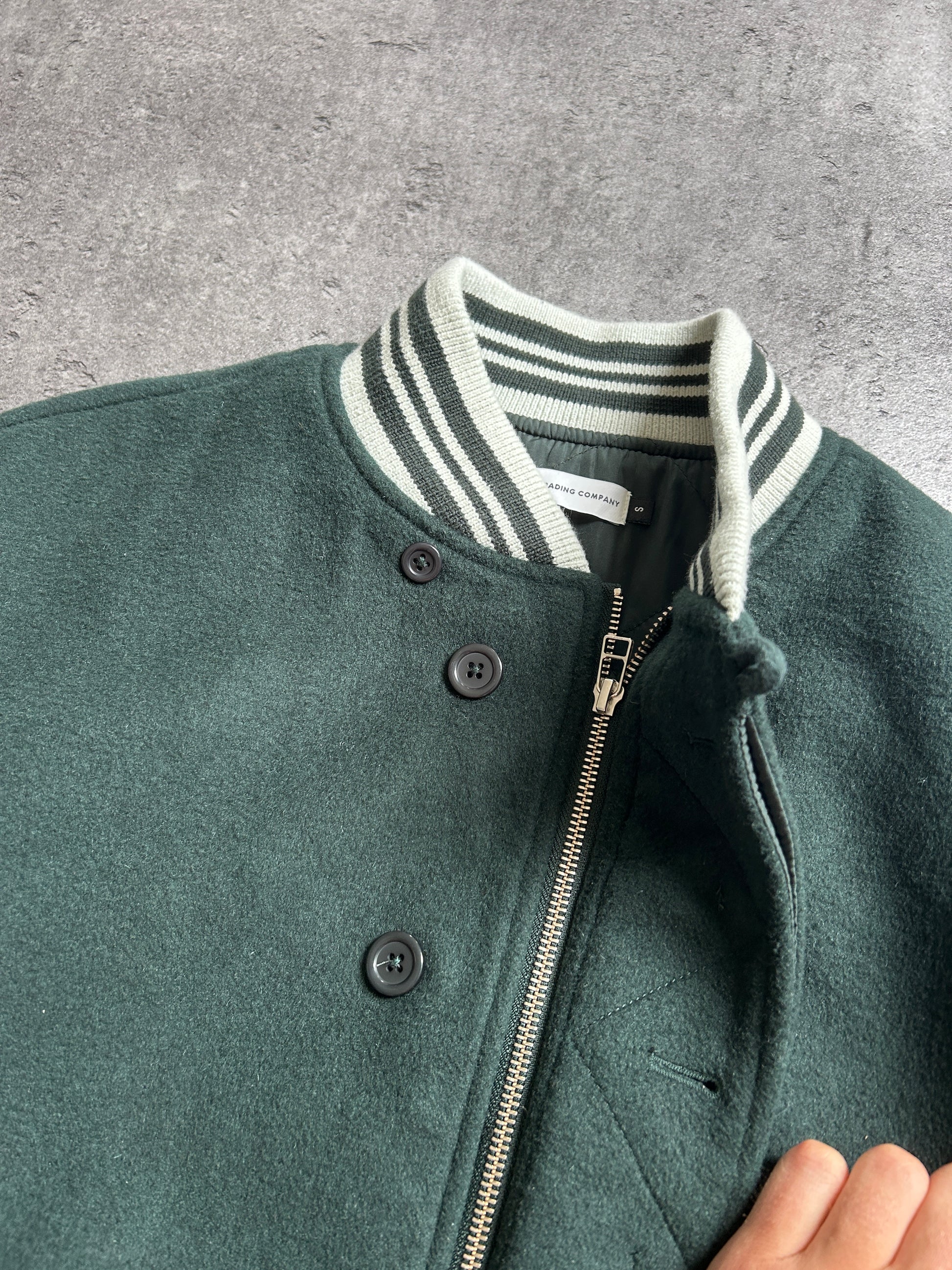 POP TRADING COMPANY X PARRA VARSITY BOMBER JACKET (S)