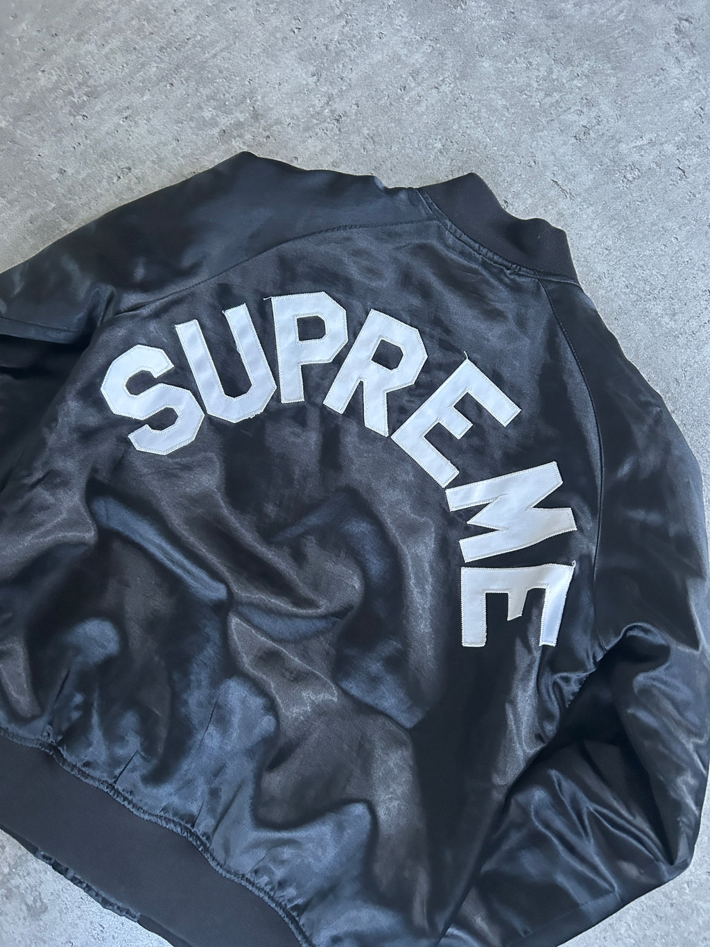 SUPREME X CHAMPION SATIN JACKET SS13 (S)