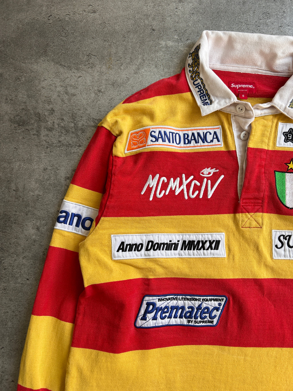 SUPREME STRIPE RUGBY POLO (S)