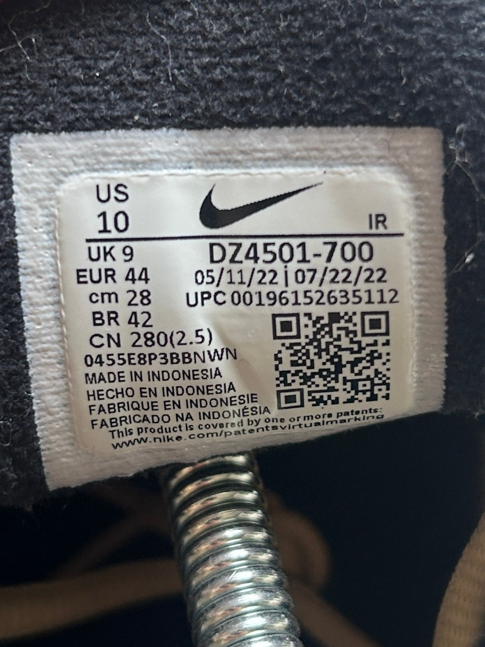 AIR MAX PLUS OG “GOLDEN BULLET” 44EU
