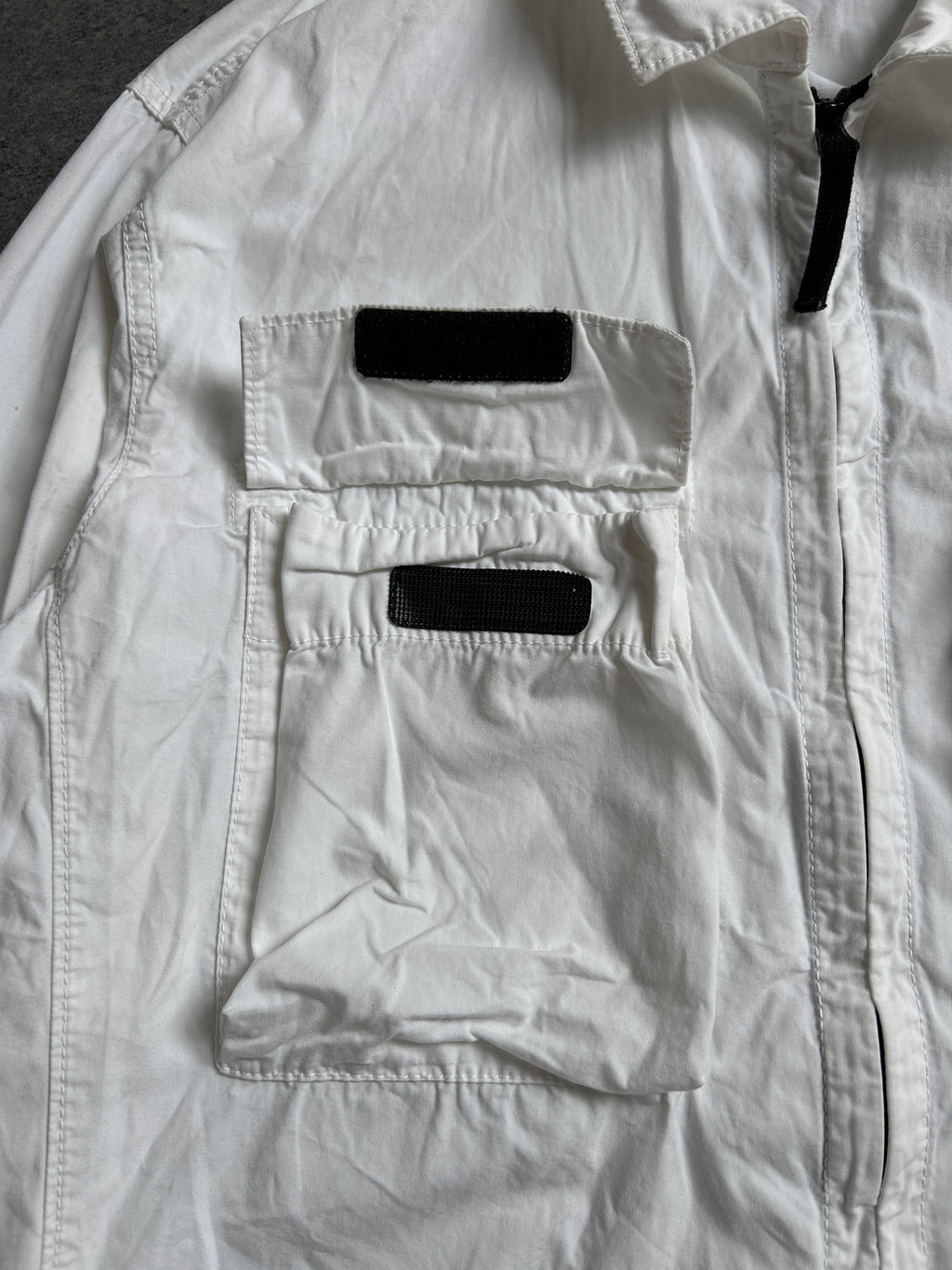 STONE ISLAND OVERSHIRT WHITE (L)